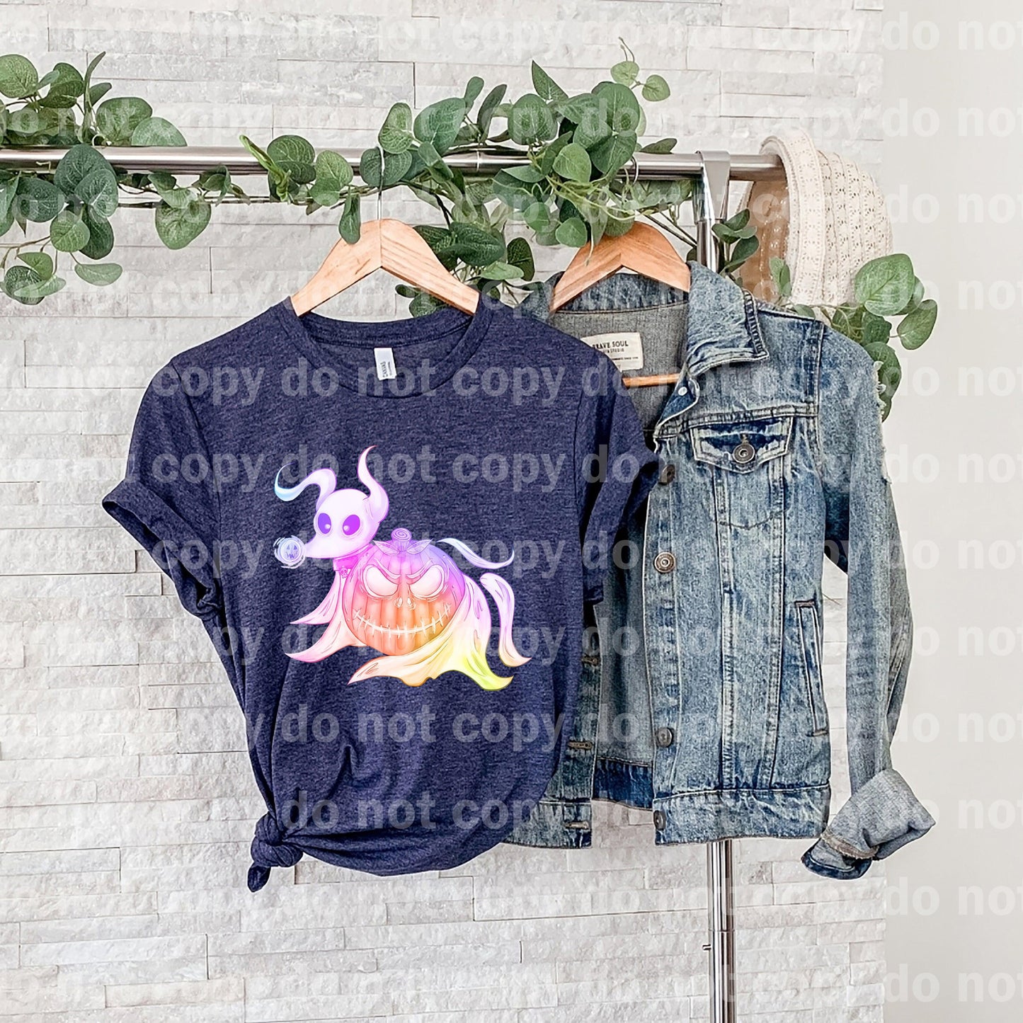Ghostly Pumpkin Pastel or rainbow Color Style Dream Print or Sublimation Print