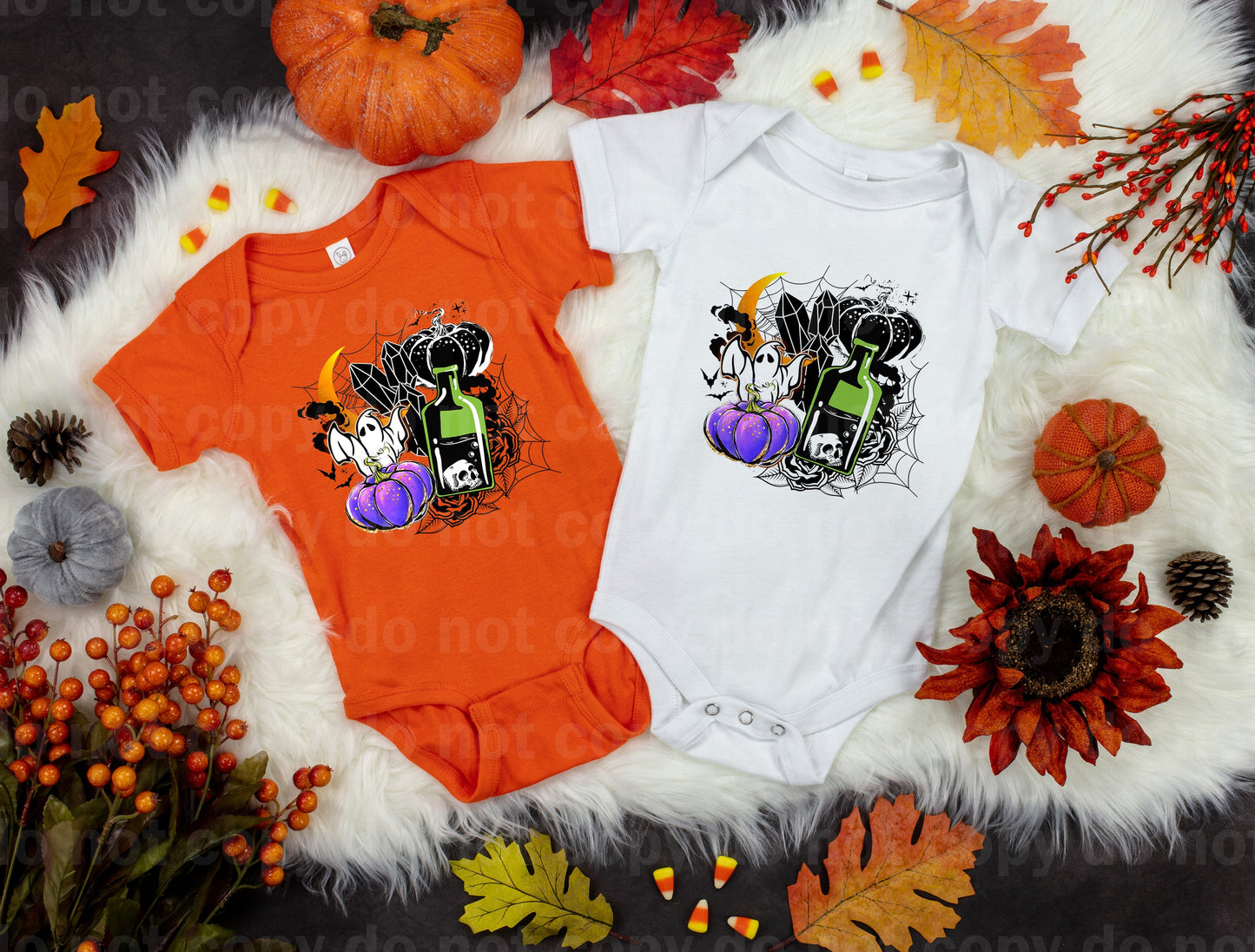 Ghost Pumpkin Skull Crystal Moon Cobweb Dream Print or Sublimation Print