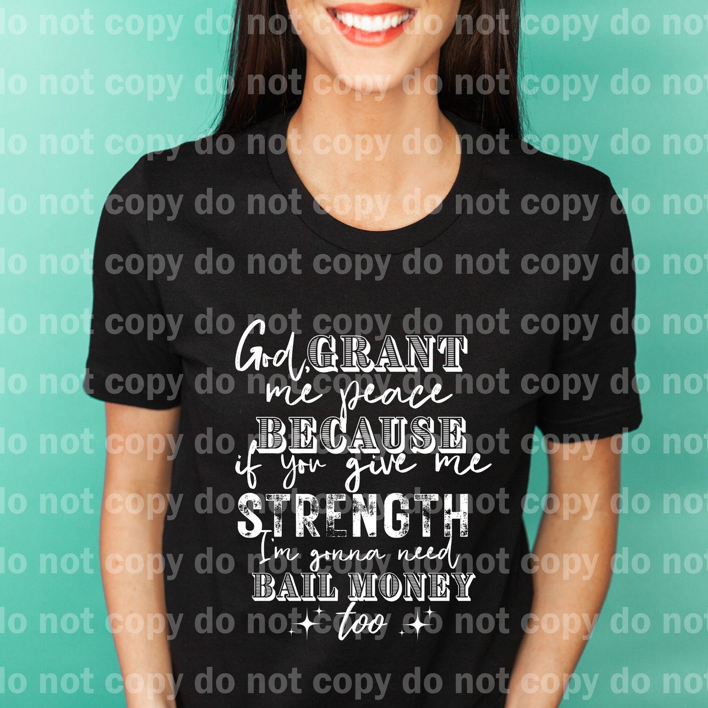 God Grant Me Peace Black/White Dream Print or Sublimation Print