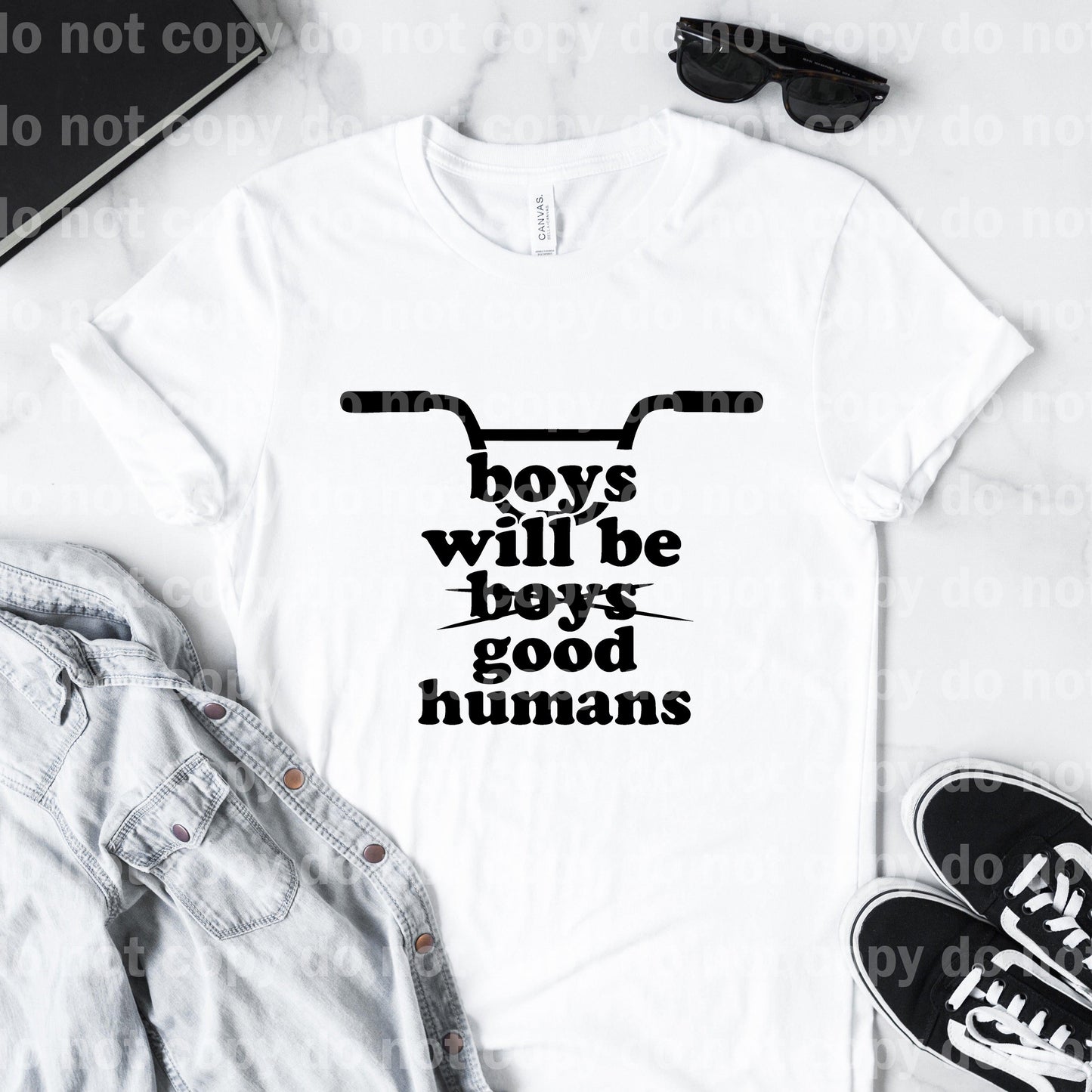 Boys Will Be Good Humans Typography Dream Print or Sublimation Print