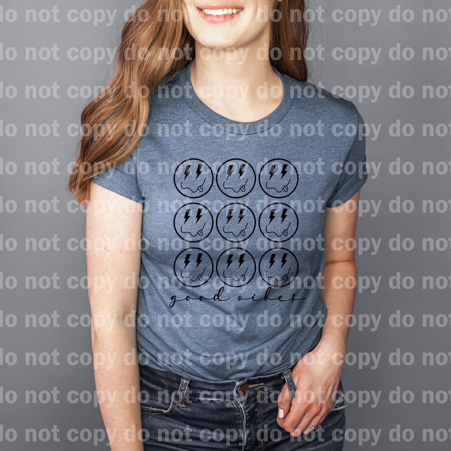 Good Vibes Smiley Full Color/One Color Dream Print or Sublimation Print