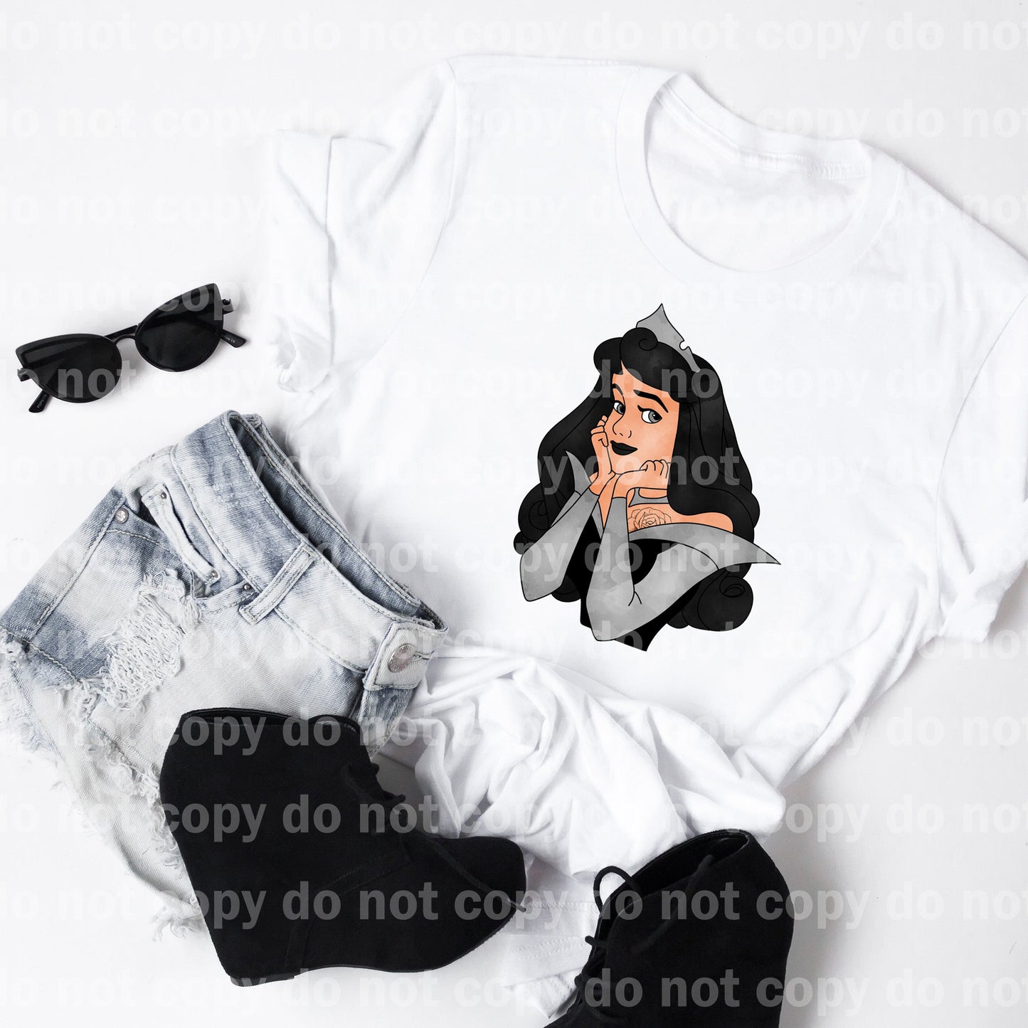 Gothic Sleeping Black Hair Dream Print or Sublimation Print