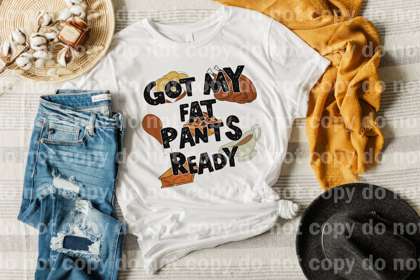Tengo mis pantalones gordos listos Impresión de ensueño o impresión de sublimación