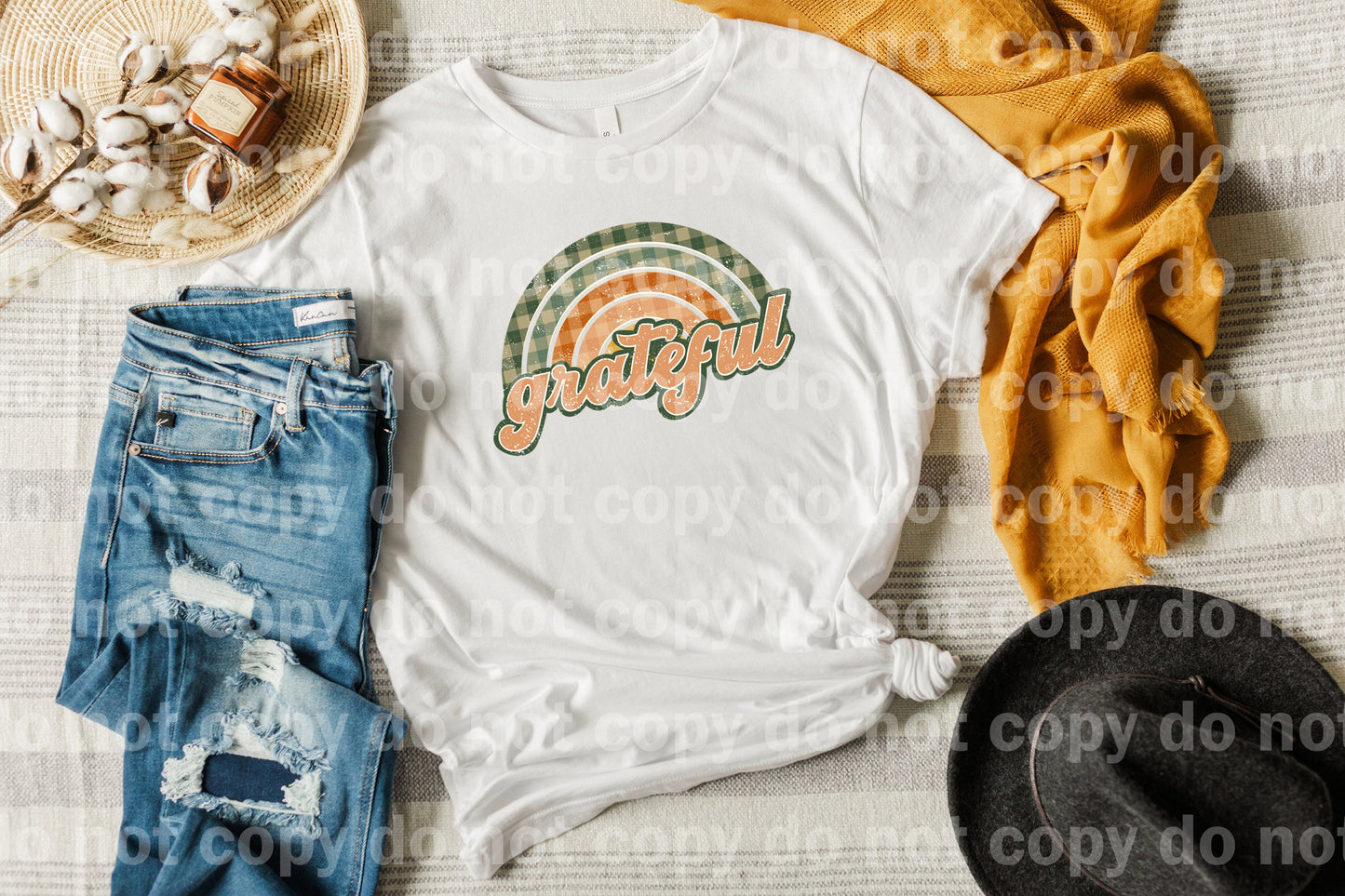 Grateful Rainbow Plaid Dream Print or Sublimation Print