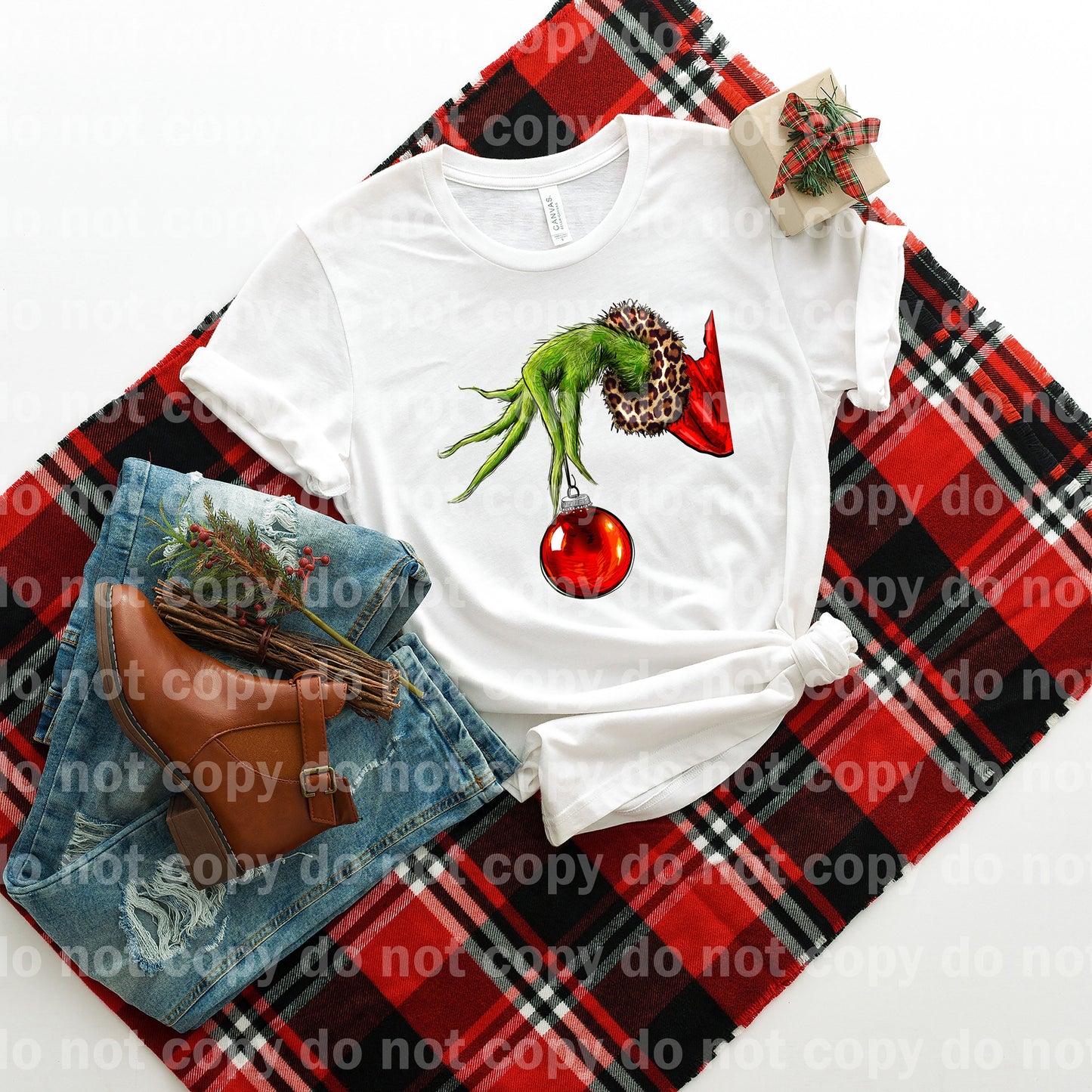 Grouch Hand with Christmas Ornament Dream Print or Sublimation Print