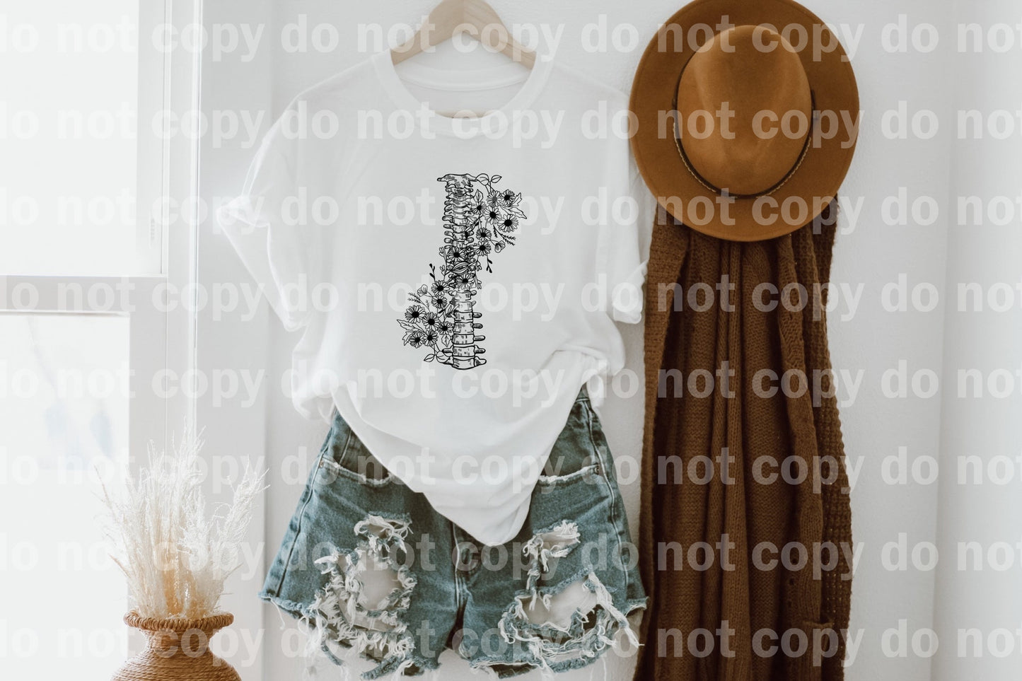 Floral Spine Full Color/One Color Dream Print or Sublimation Print