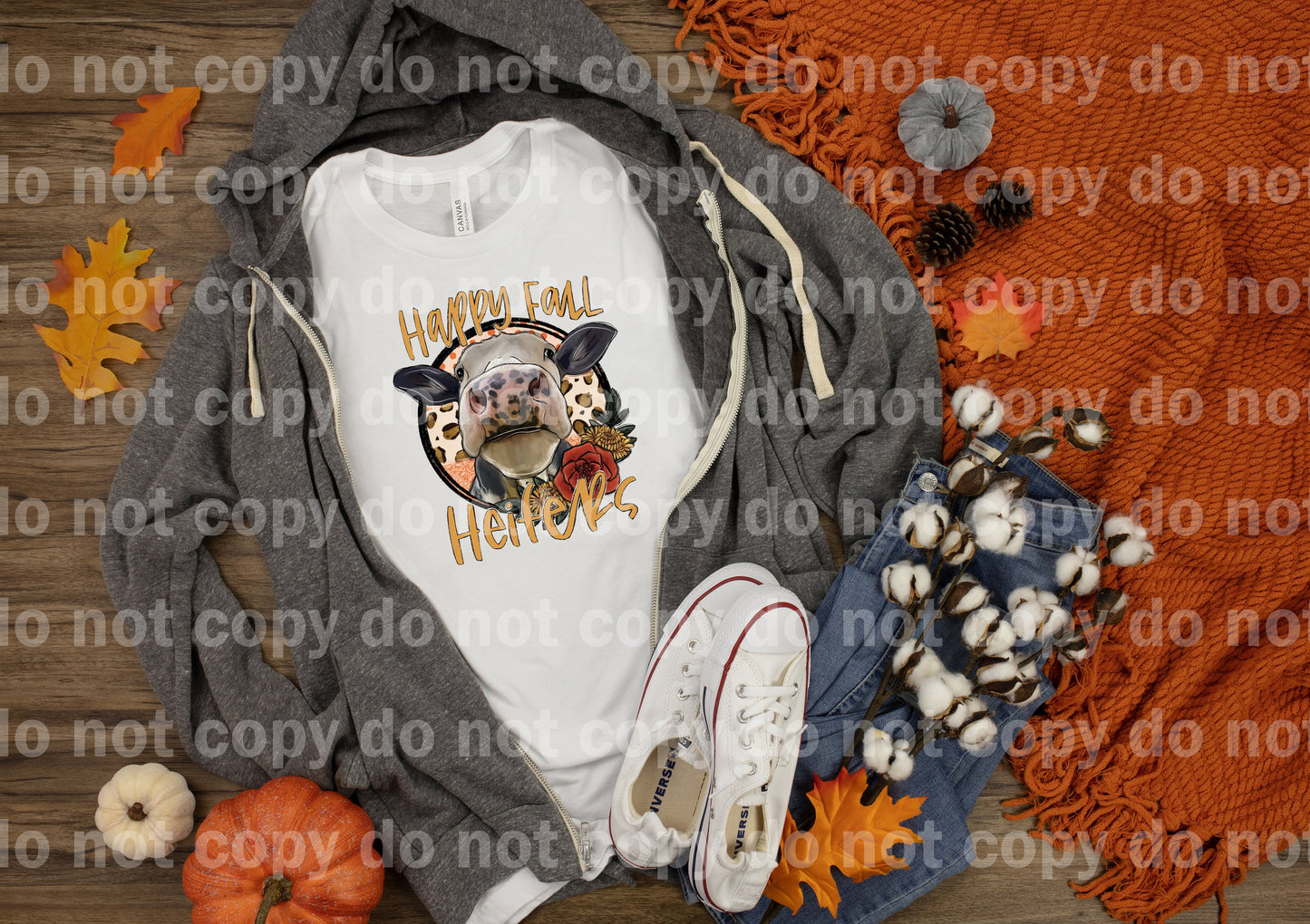 Happy Fall Heifers Dream Print or Sublimation Print