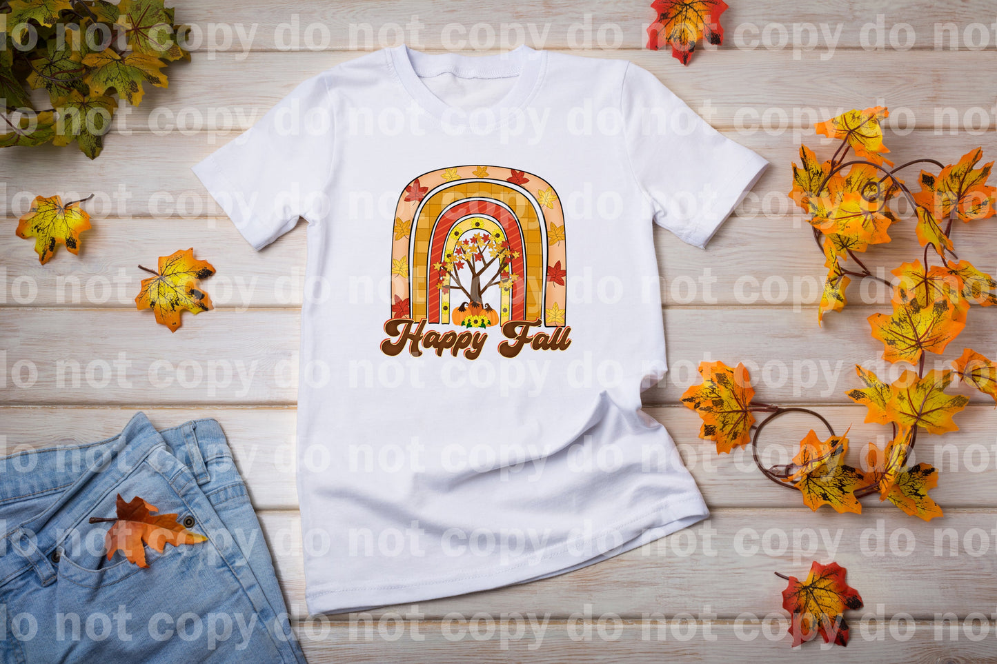 Happy Fall Rainbow Dream Print or Sublimation Print