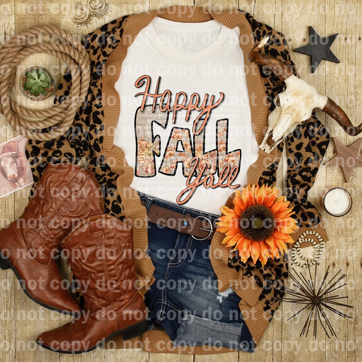 Happy Fall Y'all Dream Print or Sublimation Print
