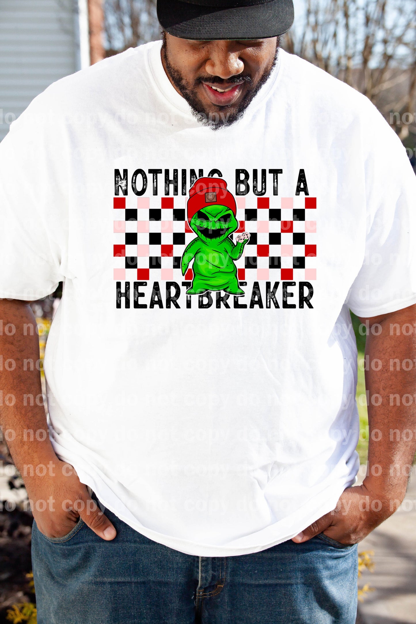 Nothing But A Heartbreaker Red Beanie Distressed Dream Print or Sublimation Print