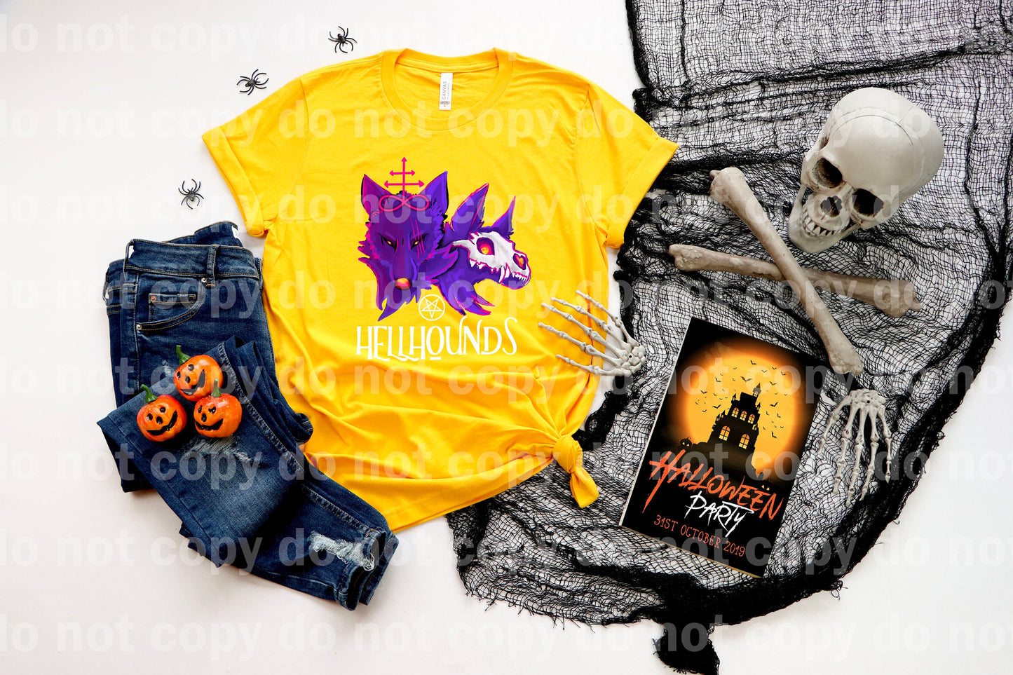 Hellhounds Black/White Color Dream Print or Sublimation Print