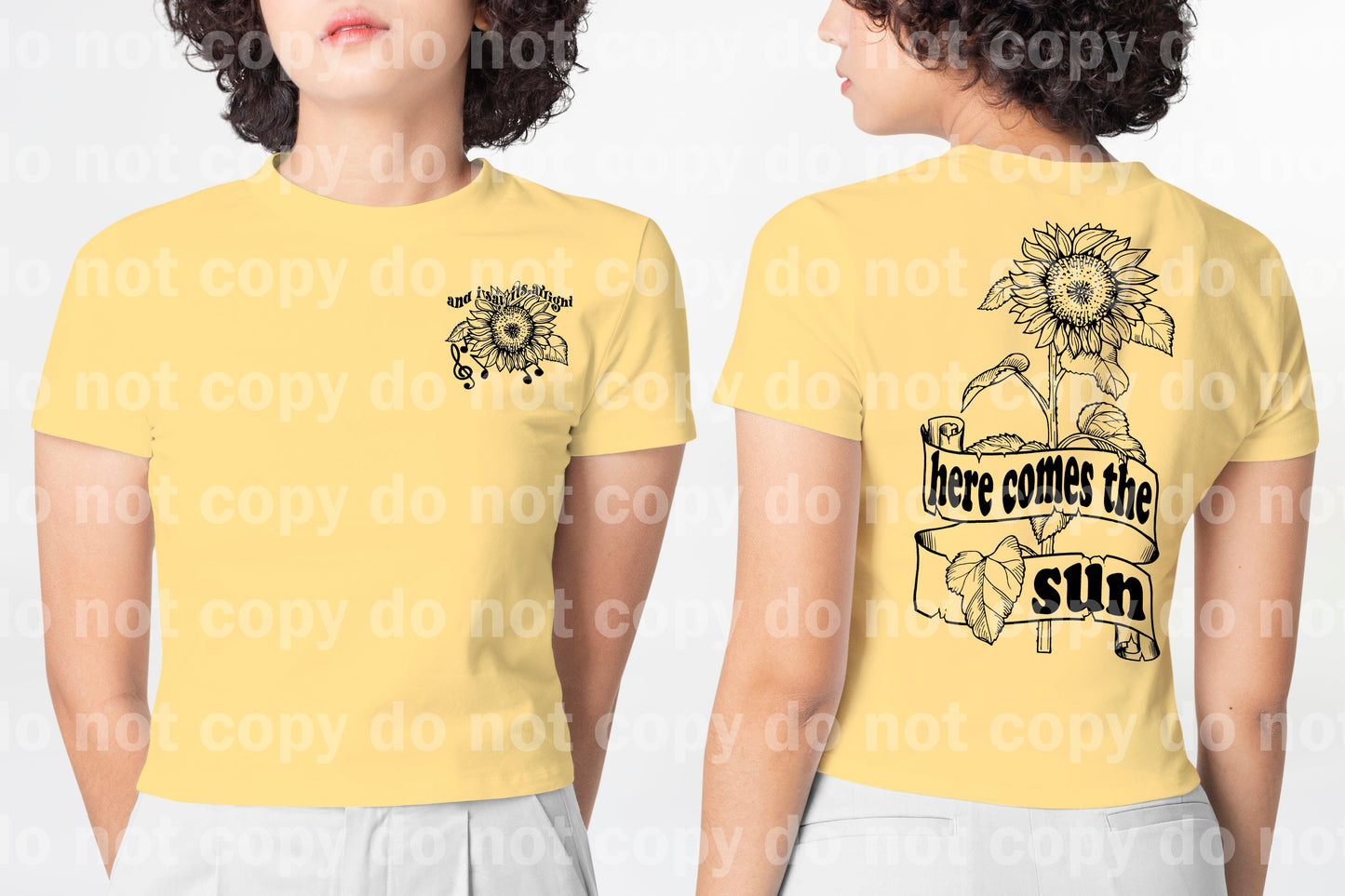 Here Comes The Sun And I Say It's Alright Set Dream Print or Sublimation Print