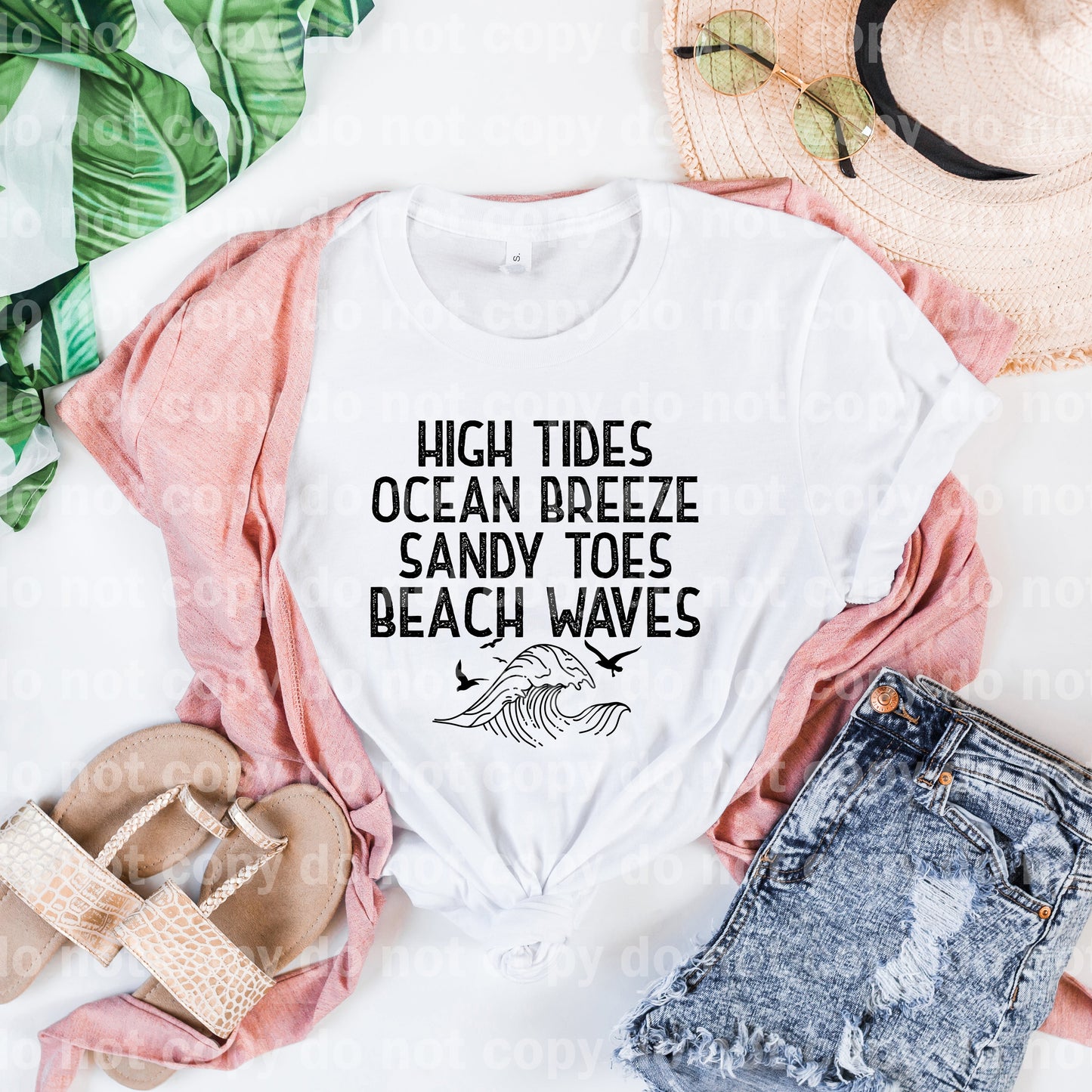 High Tides Ocean Breeze Sandy Toes Beach Waves Dream Print or Sublimation Print