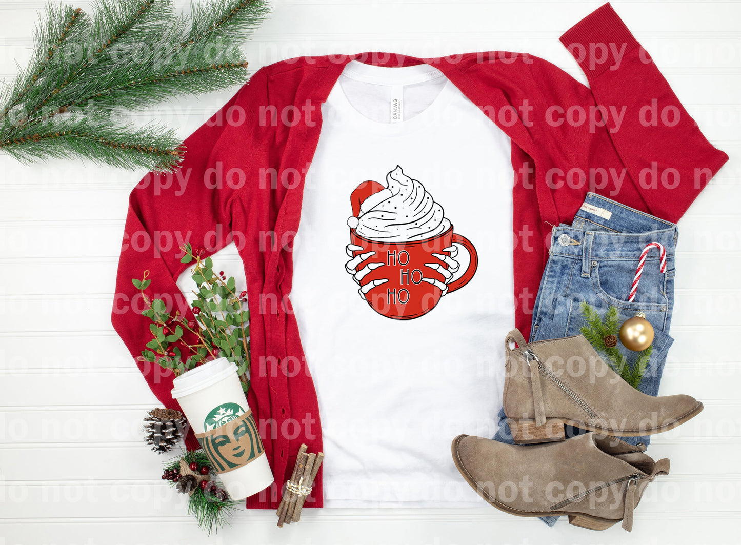 Ho Ho Ho Mug Skeleton Dream Print or Sublimation Print