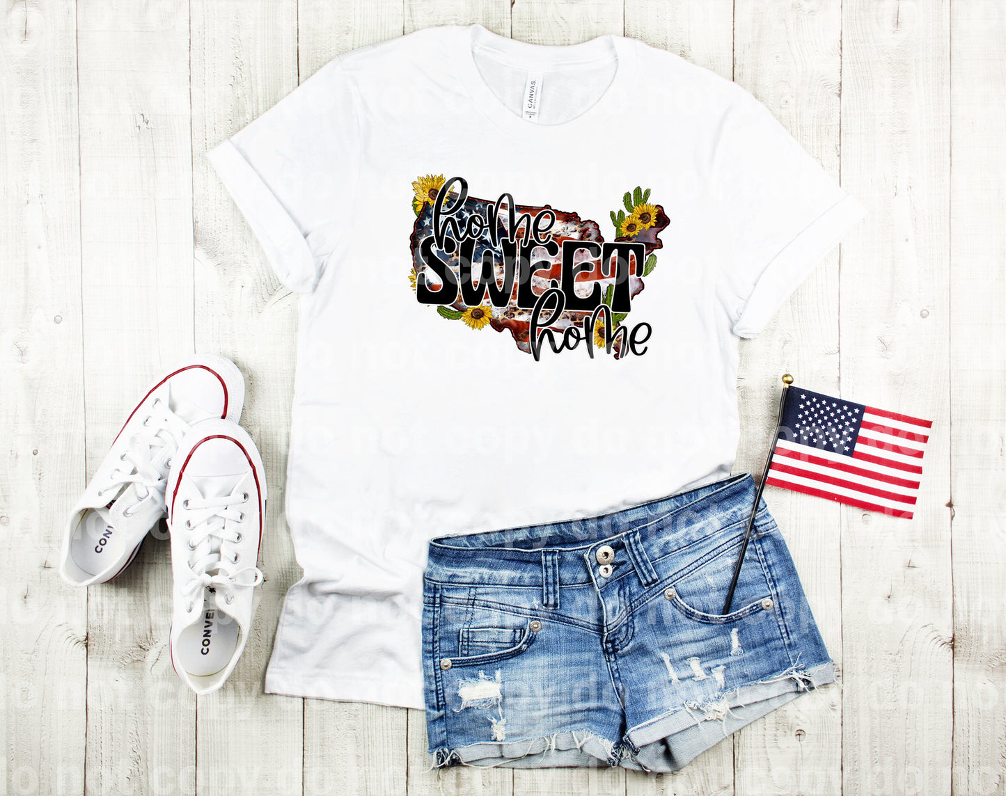 Impresión de ensueño o impresión por sublimación de la bandera de Hogar, dulce hogar