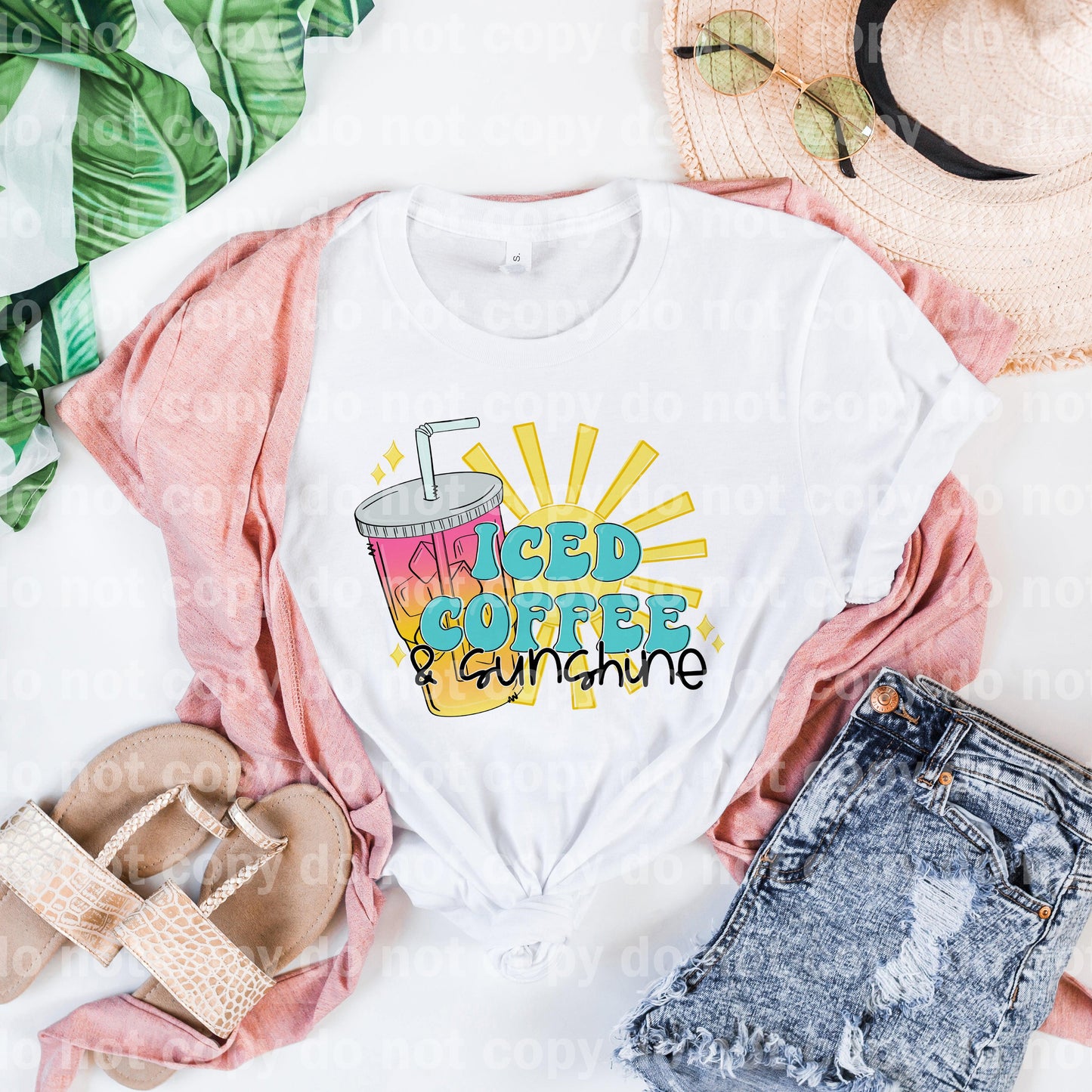 Iced Coffee and Sunshine Dream Print or Sublimation Print
