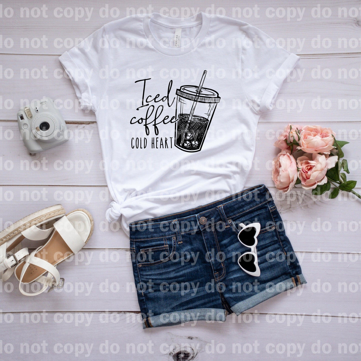 Iced Coffee Cold Heart Dream Print or Sublimation Print