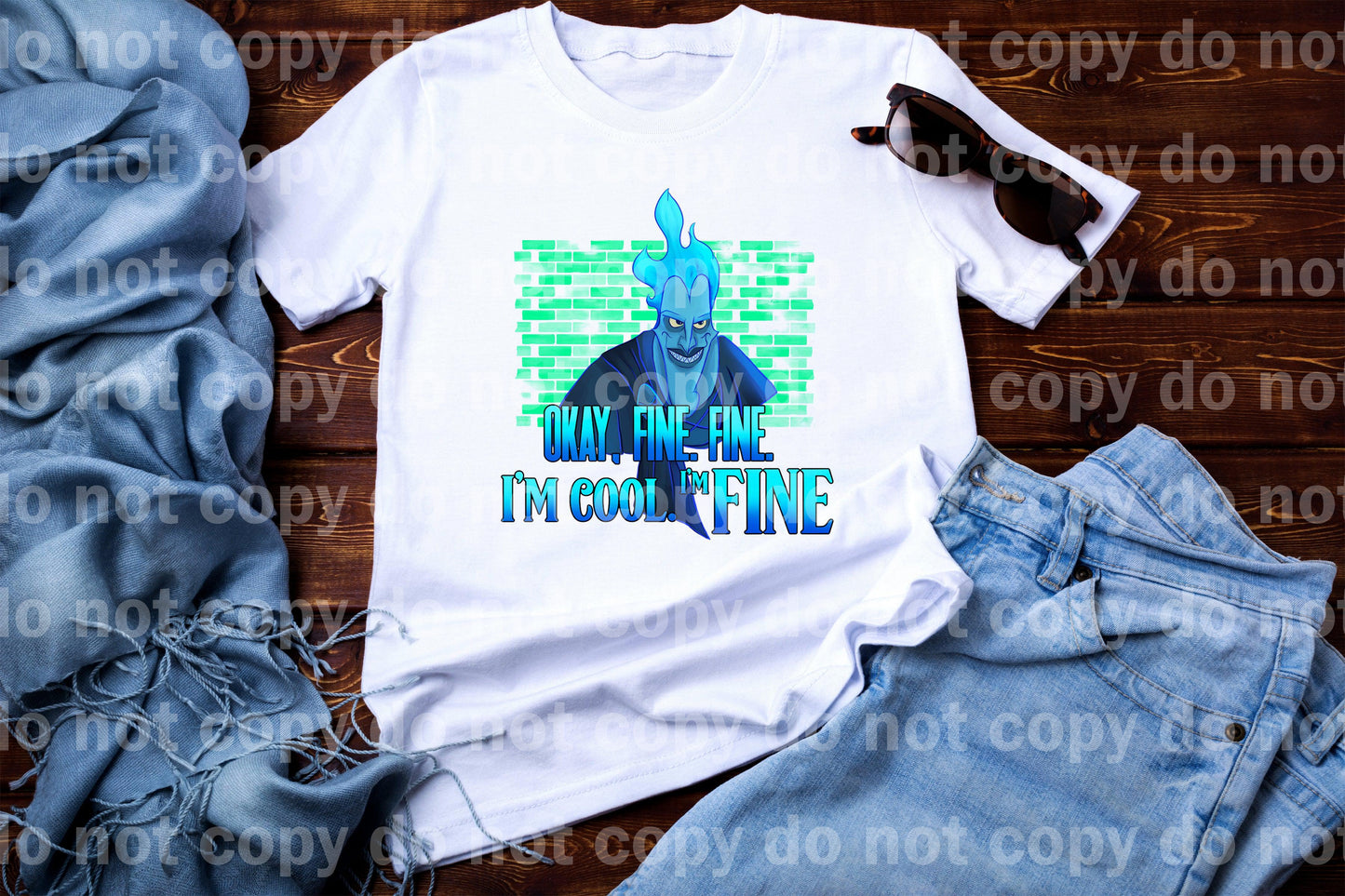 Okay Fine, Fine I'm Cool I'm Fine Dream Print or Sublimation Print