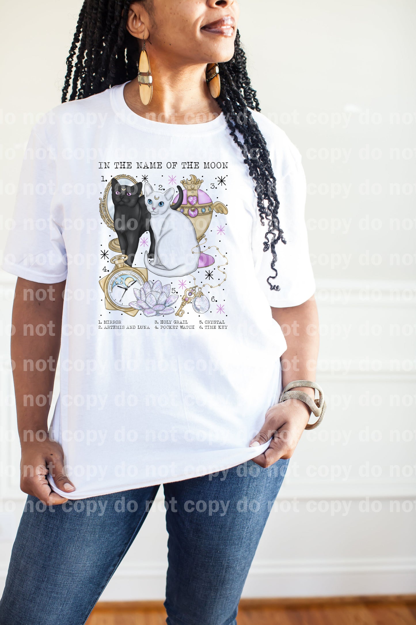 In The Name Of The Moon Chart Mirror Artemis And Luna Holy Grail Pocket Watch Crystal Time Key Dream Print or Sublimation Print