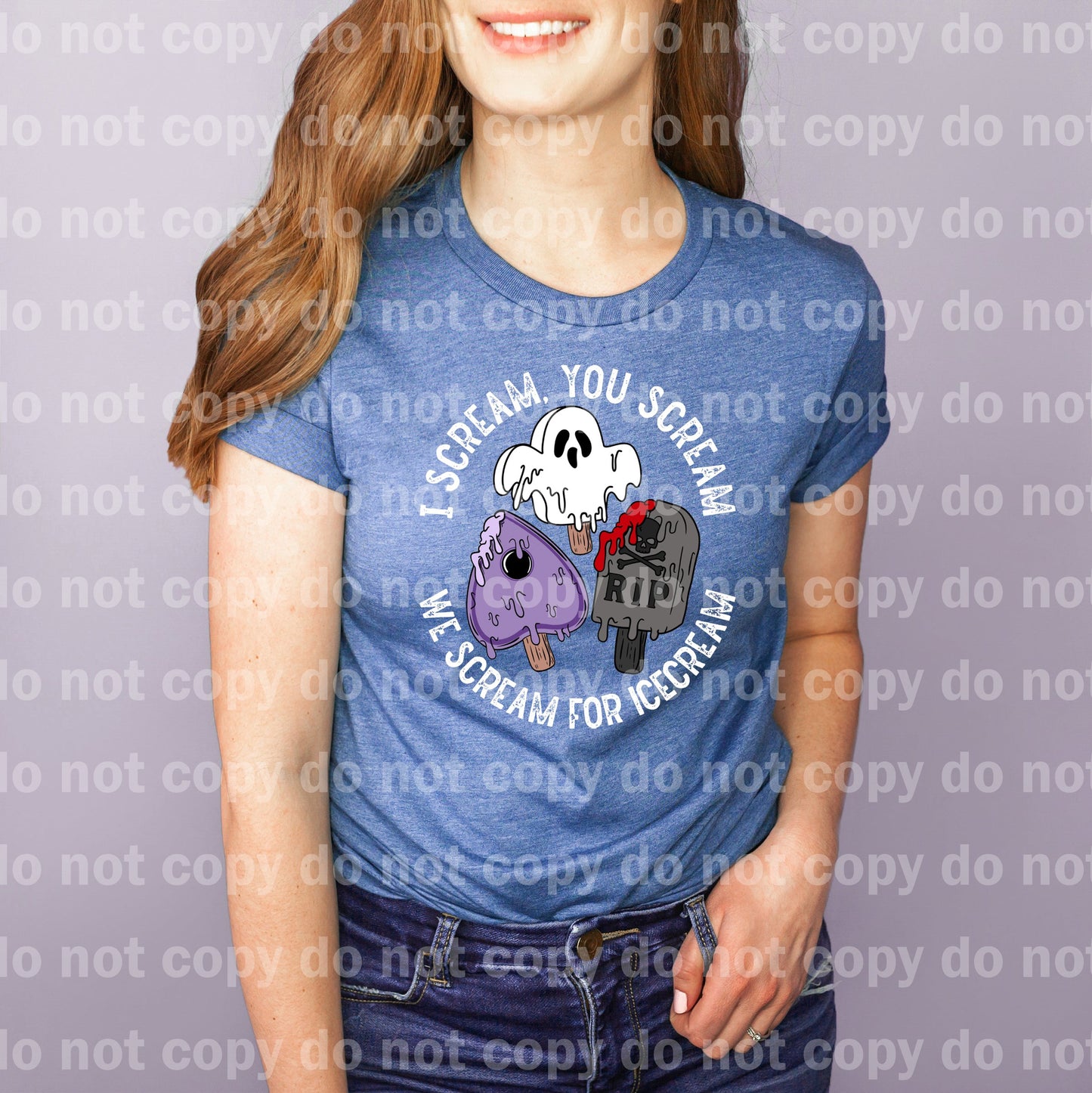 I Scream You Scream We Scream For Ice Cream Black/White Dream Print or Sublimation Print