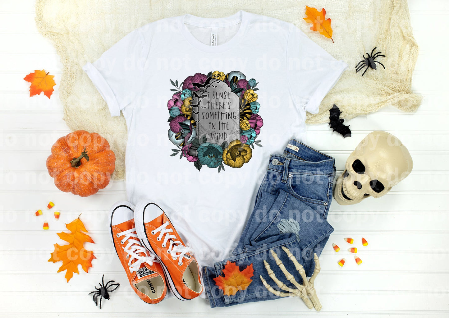 I Sense There's Something In The Wind Floral Gravestone Dream Print or Sublimation Print