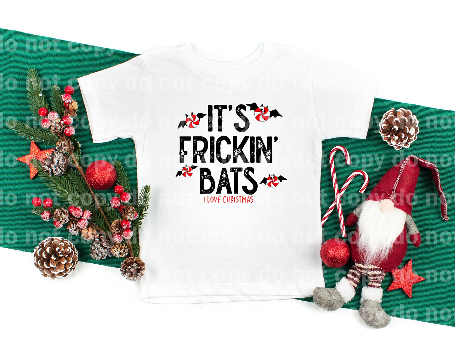 It's Frickin' Bats I Love Christmas Dream Print or Sublimation Print