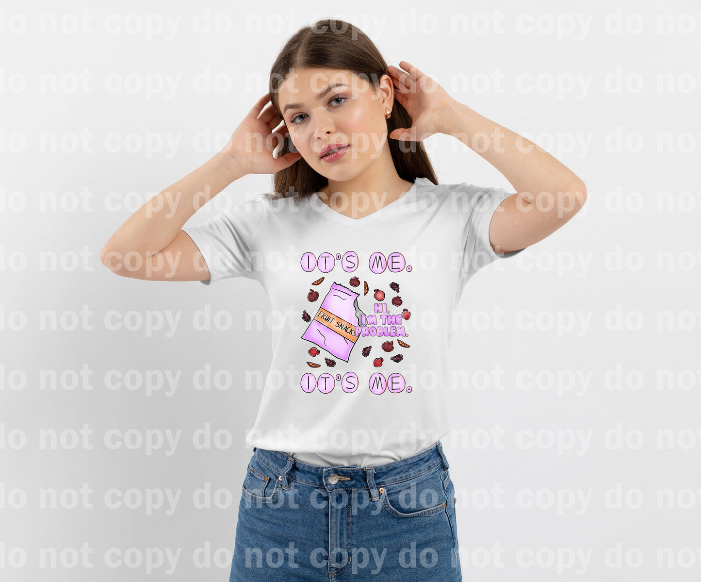 Hi I'm The Problem It's Me Fruit Snacks Girl Dream Print or Sublimation Print