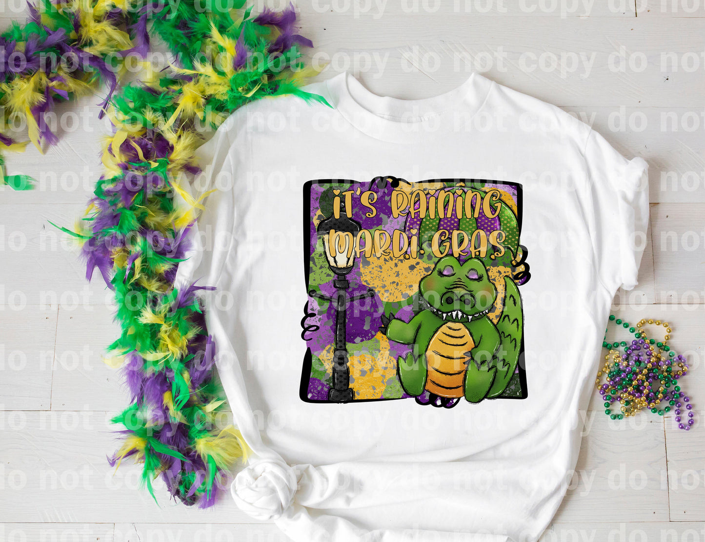 It's Raining Mardi Gras Dream Print or Sublimation Print