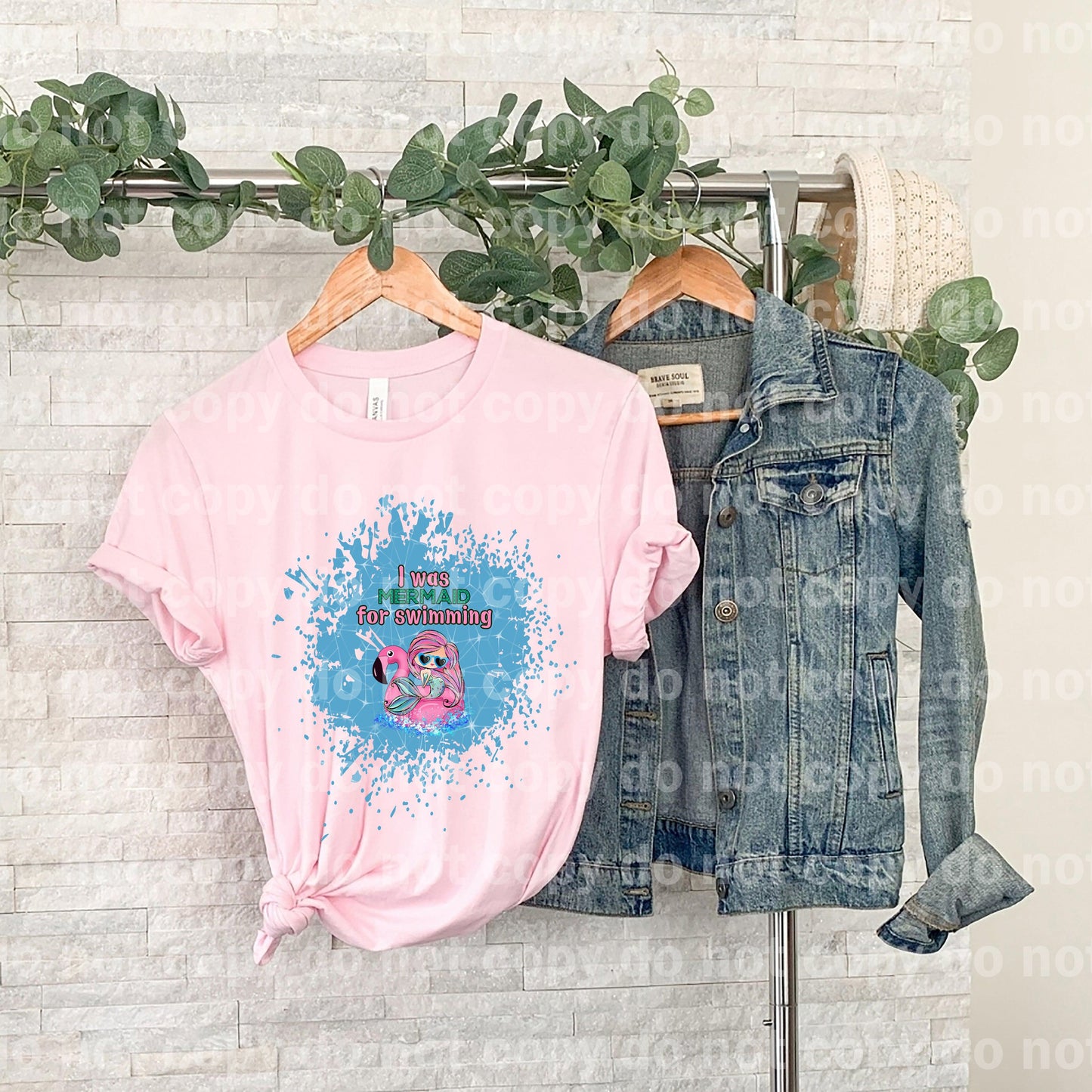 I was Mermaid for Swimming Dream Print or Sublimation Print