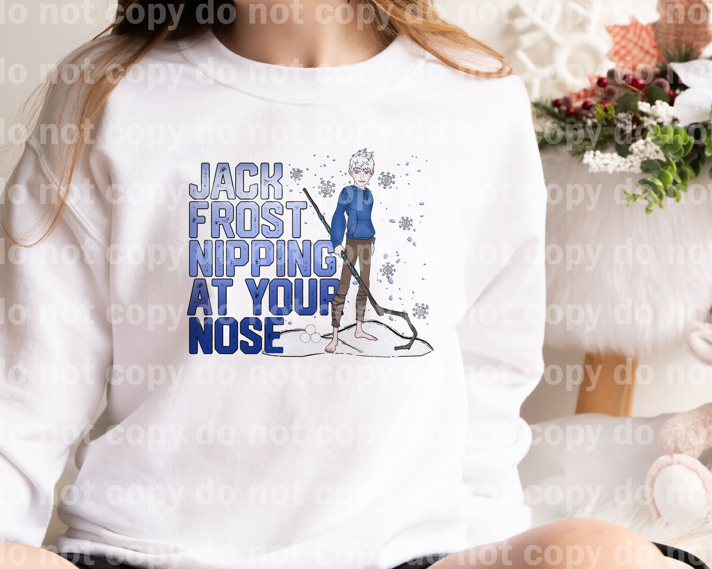 Jack Frost Nipping At Your Nose Distressed Dream Print or Sublimation Print