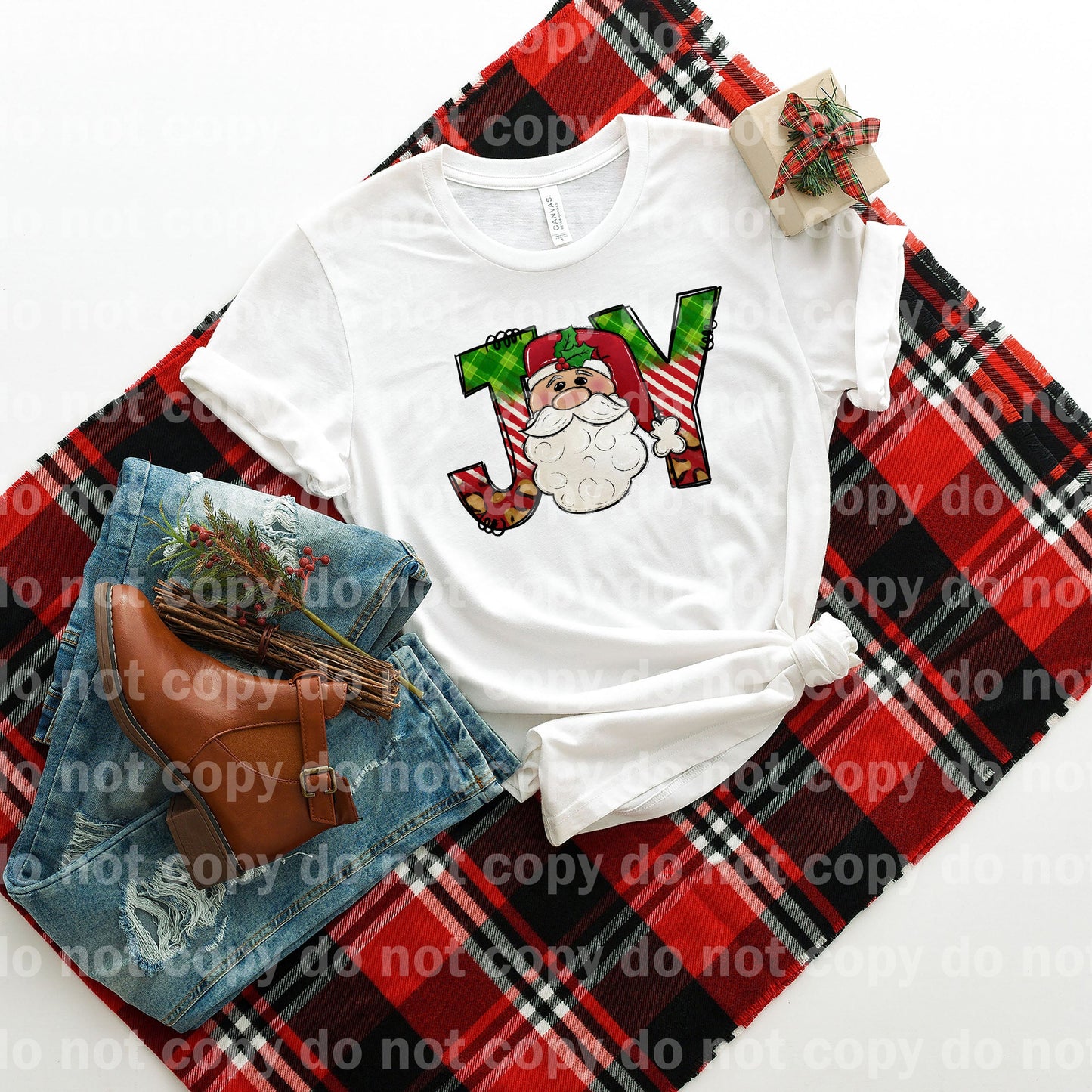 Joy Santa Dream Print or Sublimation Print