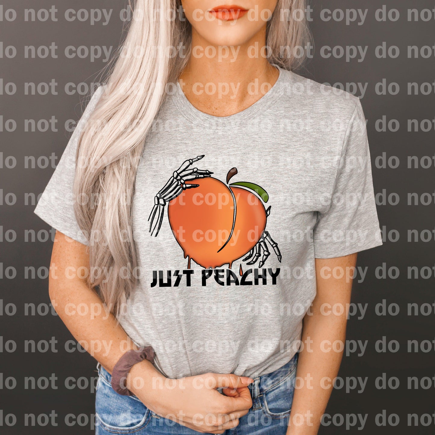 Just Peachy Skeleton Dream print transfer