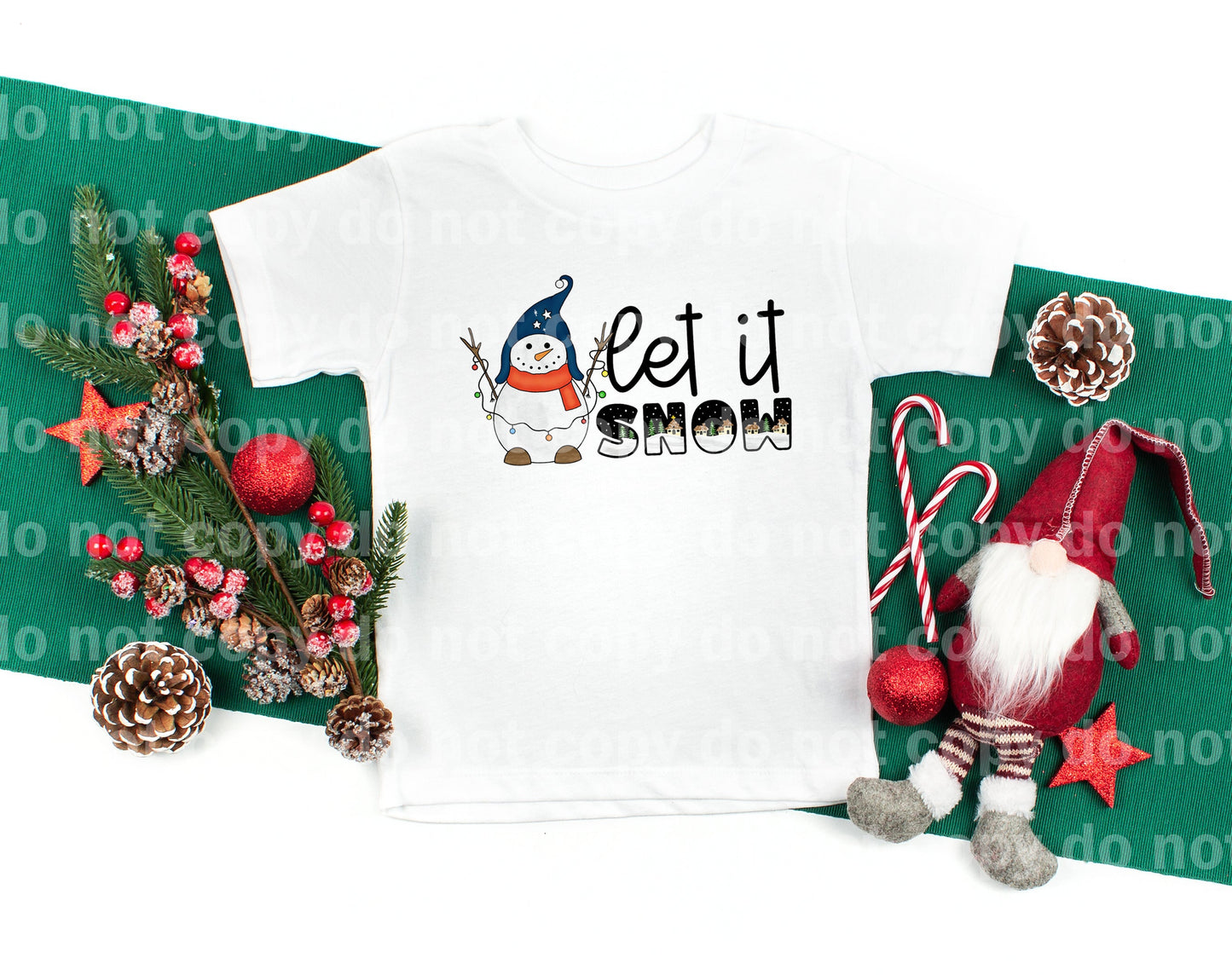 Let It Snow Blue Hat Dream Print or Sublimation Print