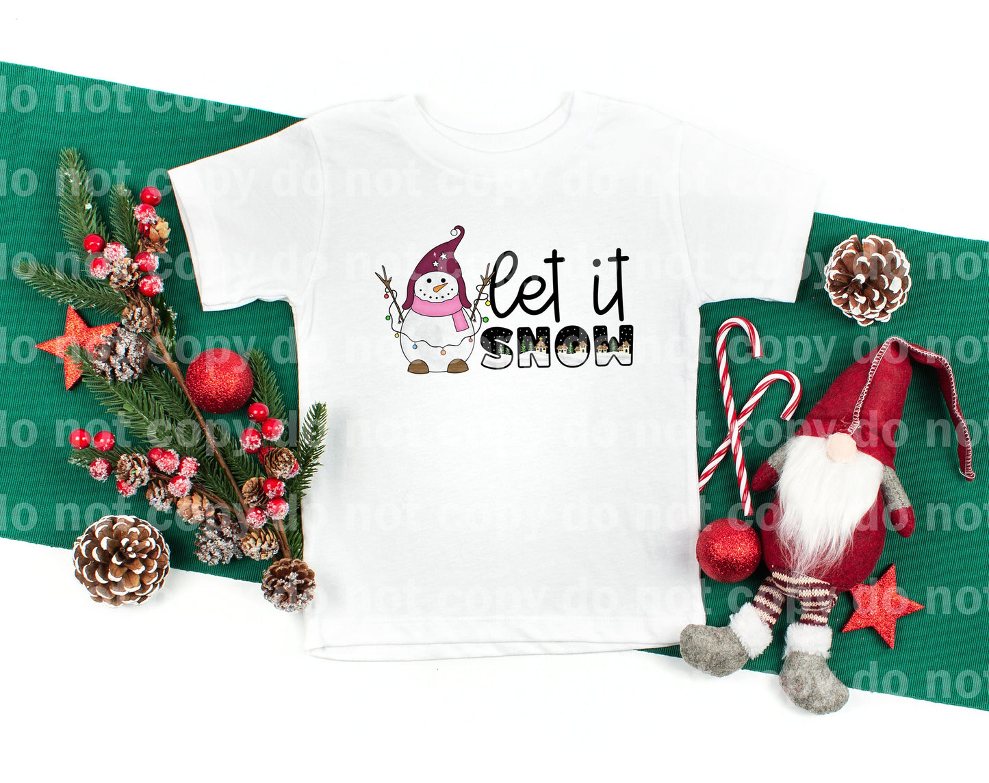 Let It Snow Violet Hat Dream Print or Sublimation Print