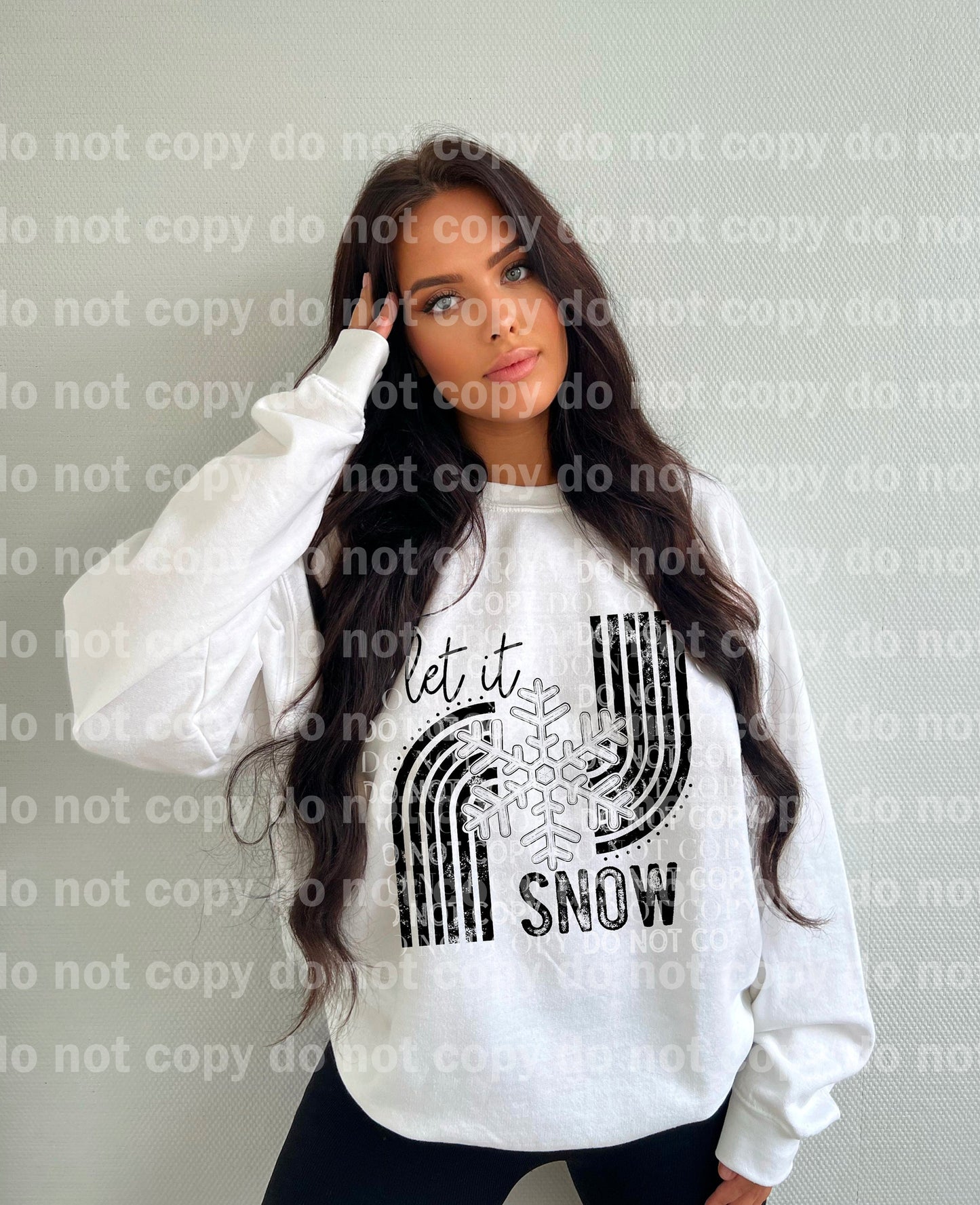 Let It Snow Full Color/One Color Dream Print or Sublimation Print