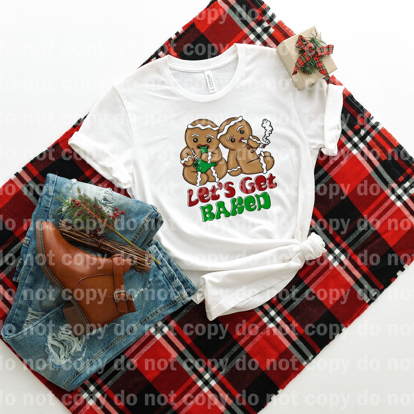 Let's Get Baked Green And Red Text Dream Print or Sublimation Print