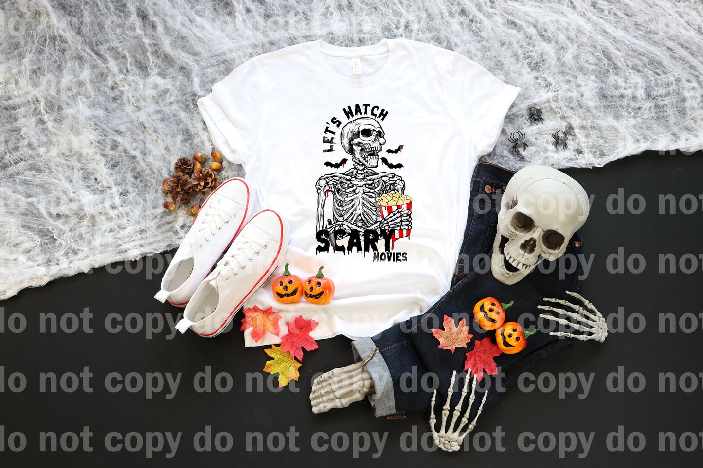 Let's Watch Scary Movies Dream Print or Sublimation Print