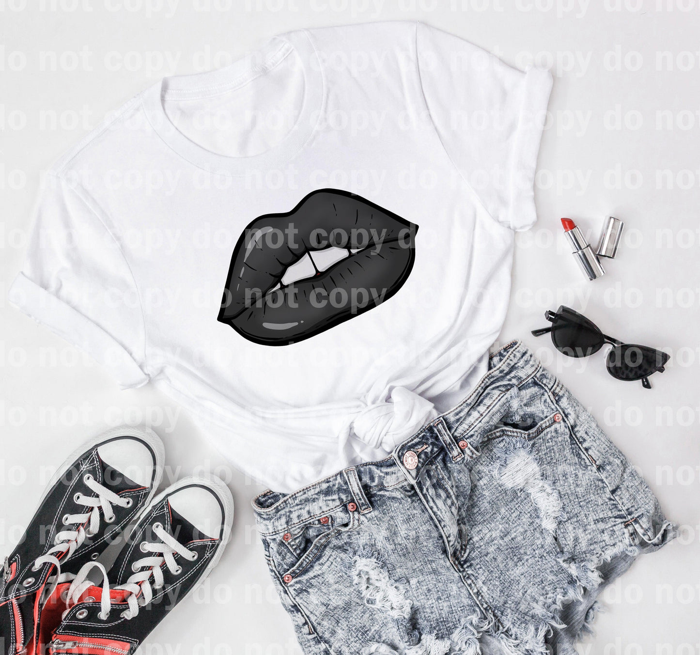 Lips Black Dream Print or Sublimation Print