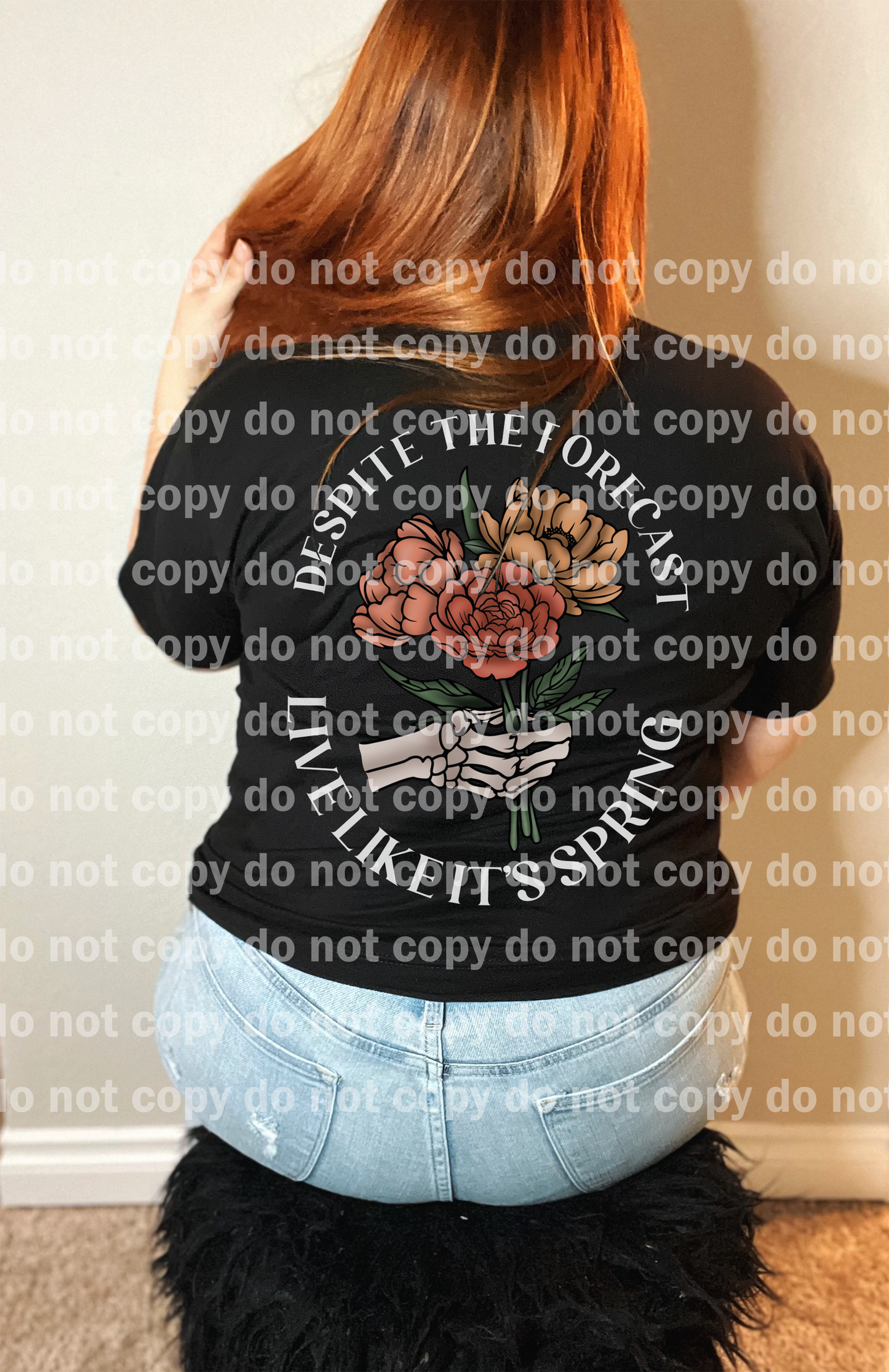 Despite The Forecast Live Like It's Spring Black/White Dream Print or Sublimation Print