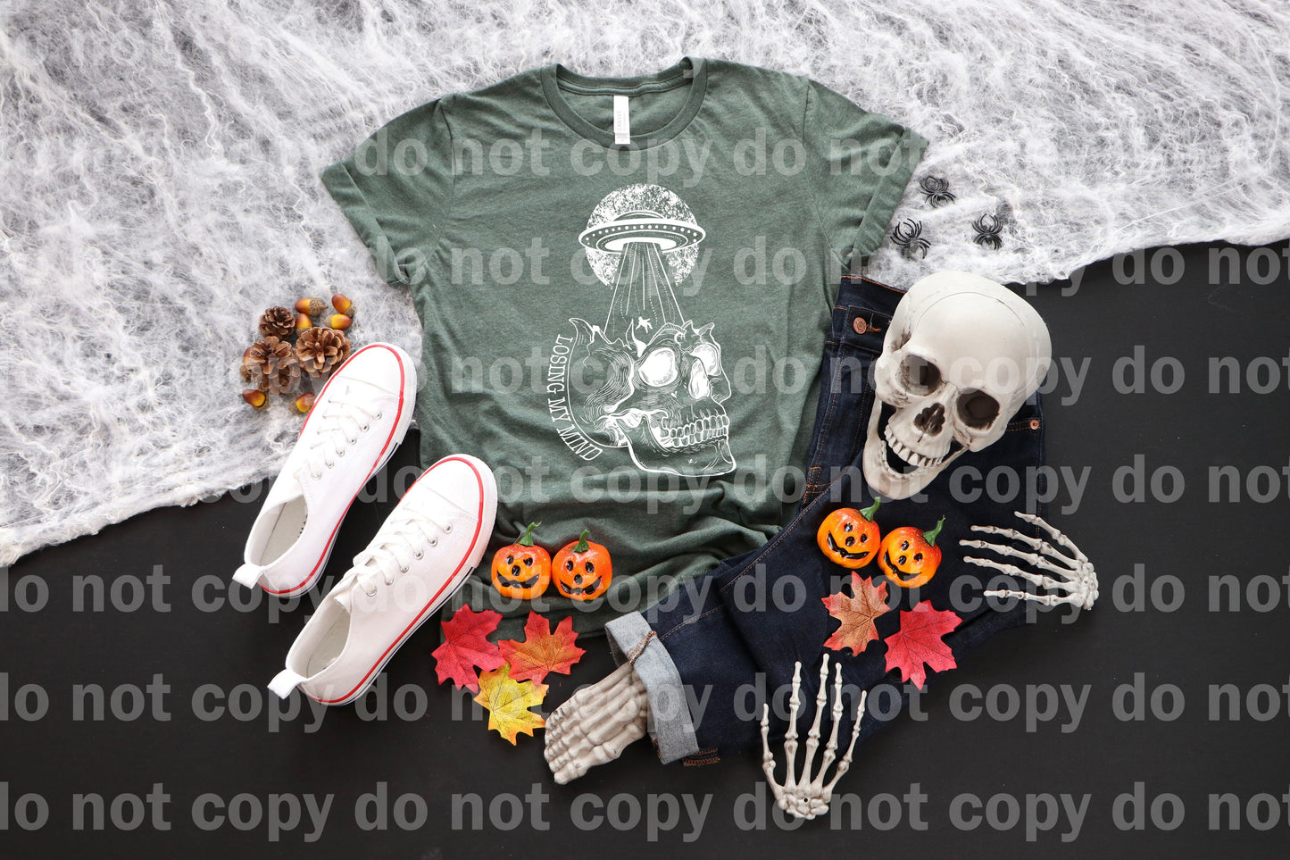 Losing My Mind Skull Black/White Dream Print or Sublimation Print