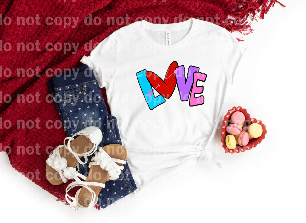 Love Arrow Word Art Dream Print or Sublimation Print