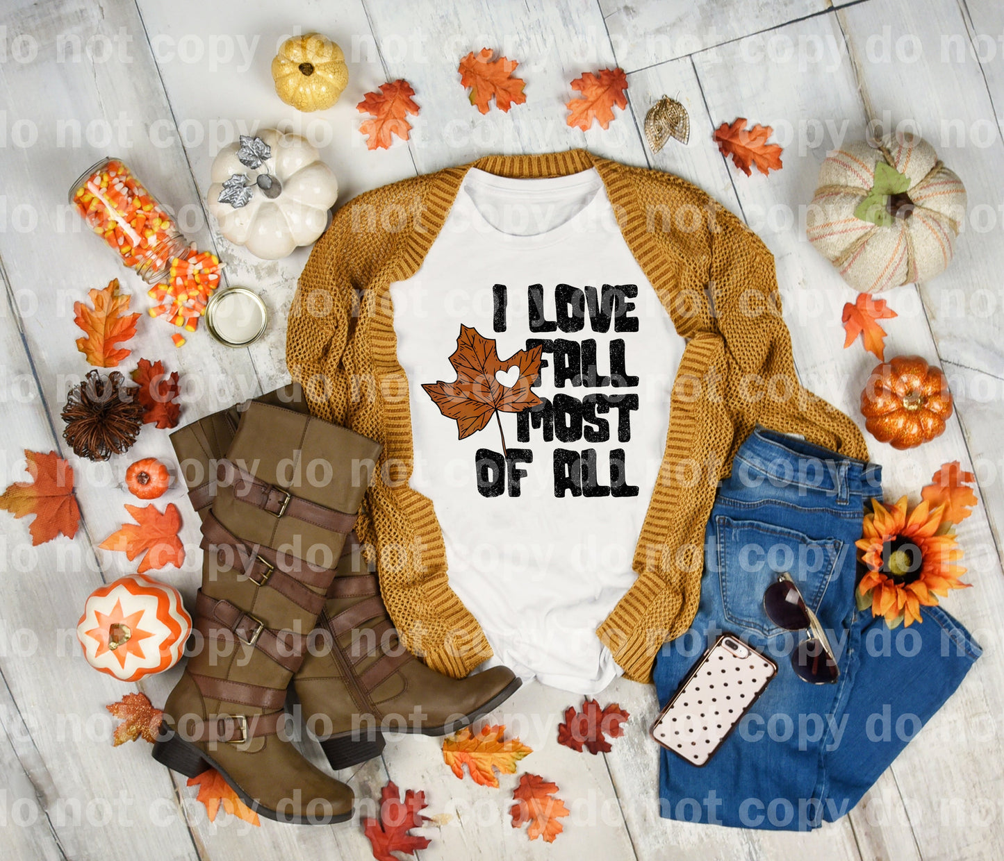 I Love Fall Most Of All Dream Print or Sublimation Print