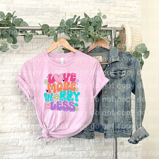 Love More Worry Less Dream Print or Sublimation Print