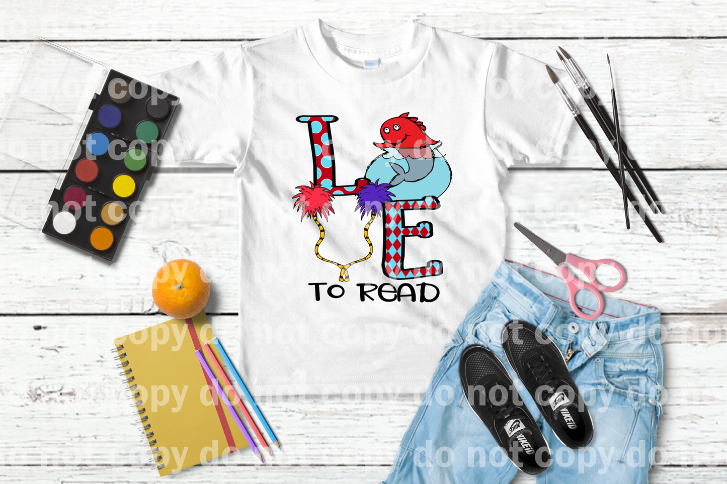 Love To Read Word Art Dream Print or Sublimation Print