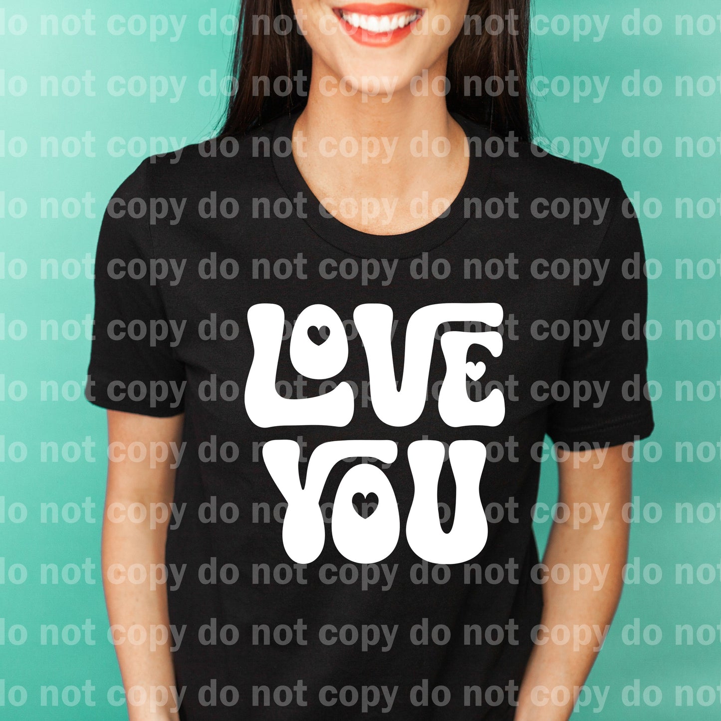 Love You Typography Black/White Dream Print or Sublimation Print
