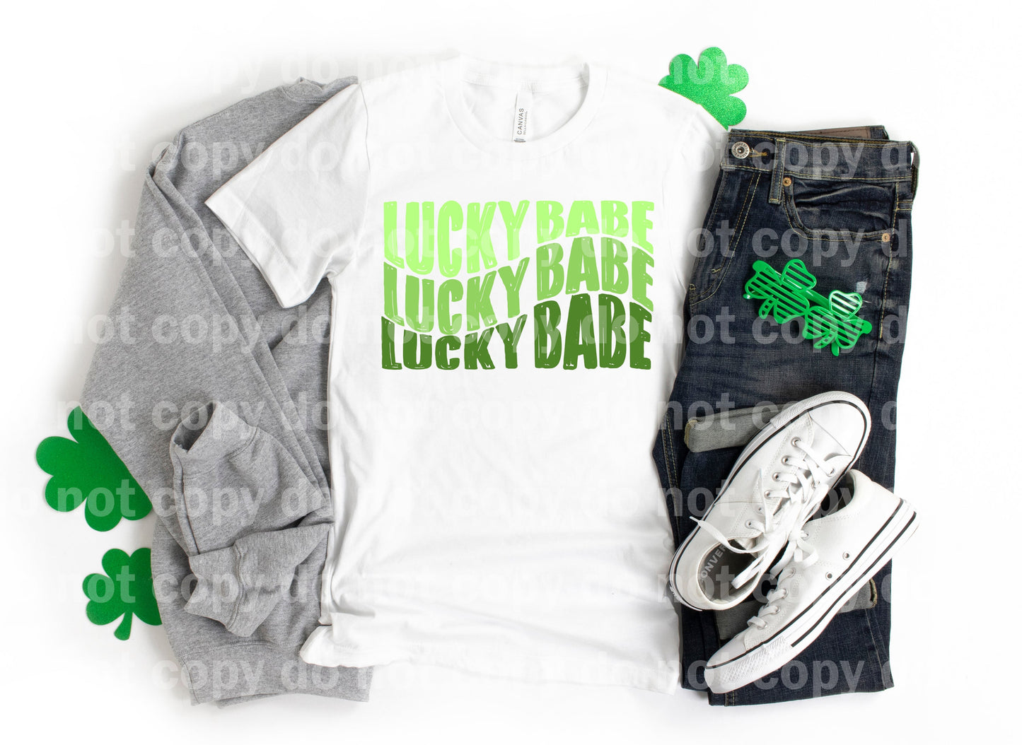 Lucky Babe Black/Green Dream Print or Sublimation Print