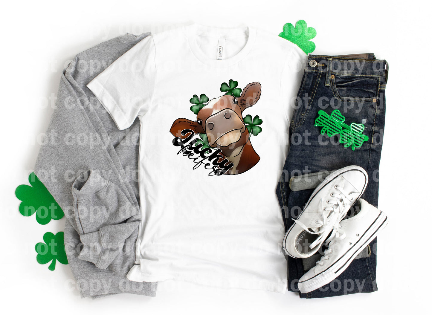 Impresión de sueño de Lucky Heifer o impresión de sublimación