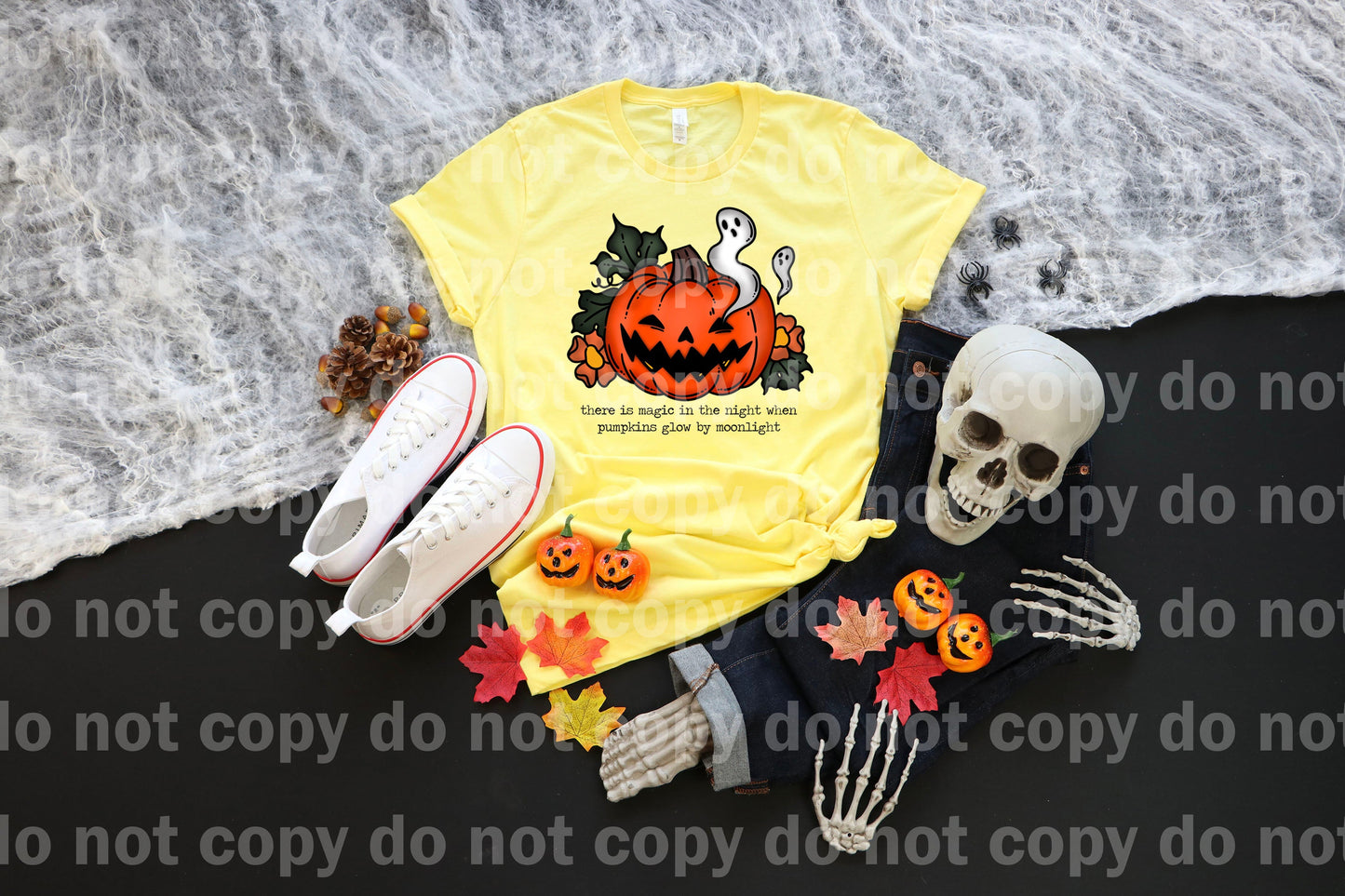 There is Magic in the Night When Pumpkins Glow by Moonlight Dream Print or Sublimation Print