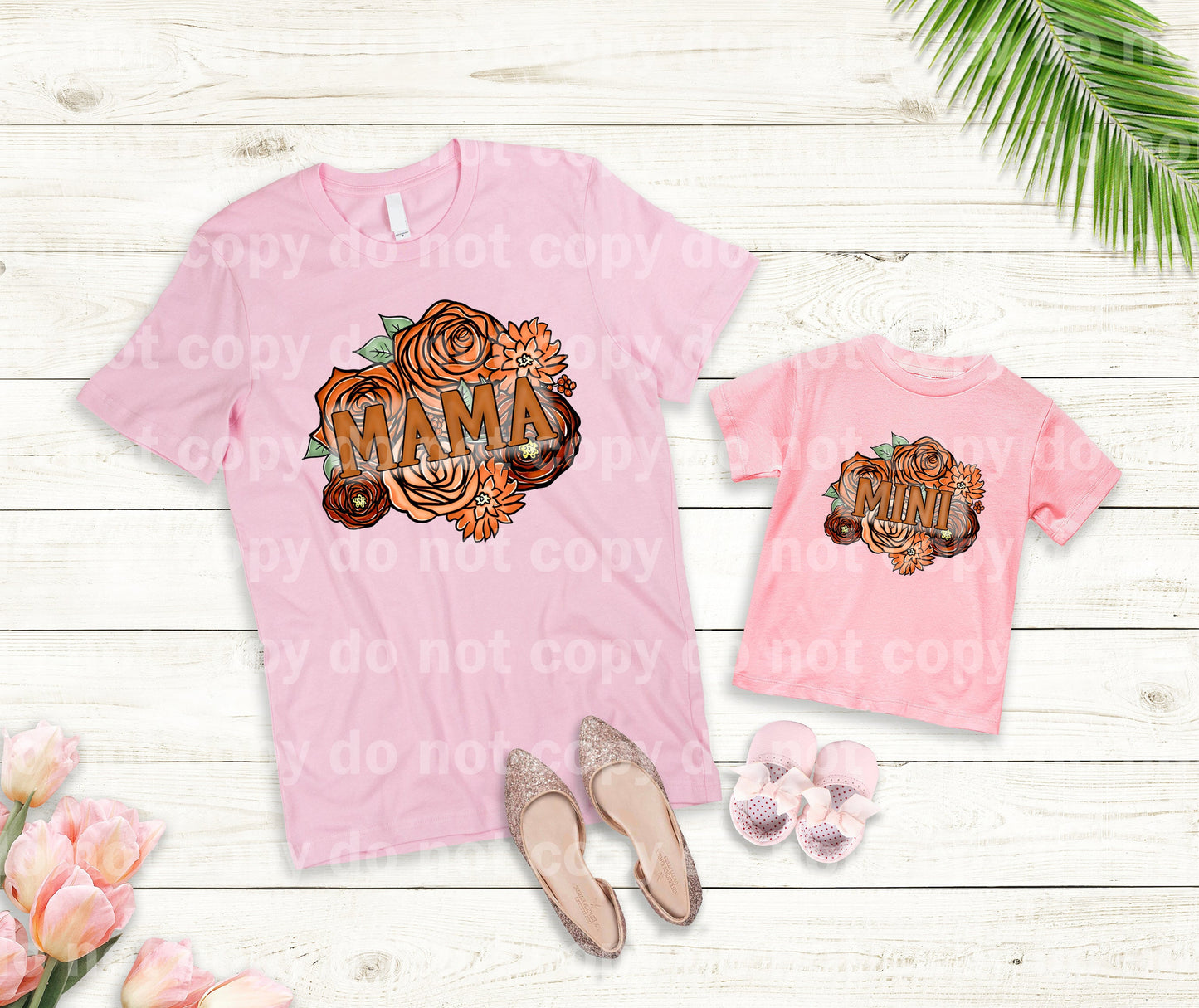 Mini Estampado Floral Sueño Marrón o Estampado por Sublimación