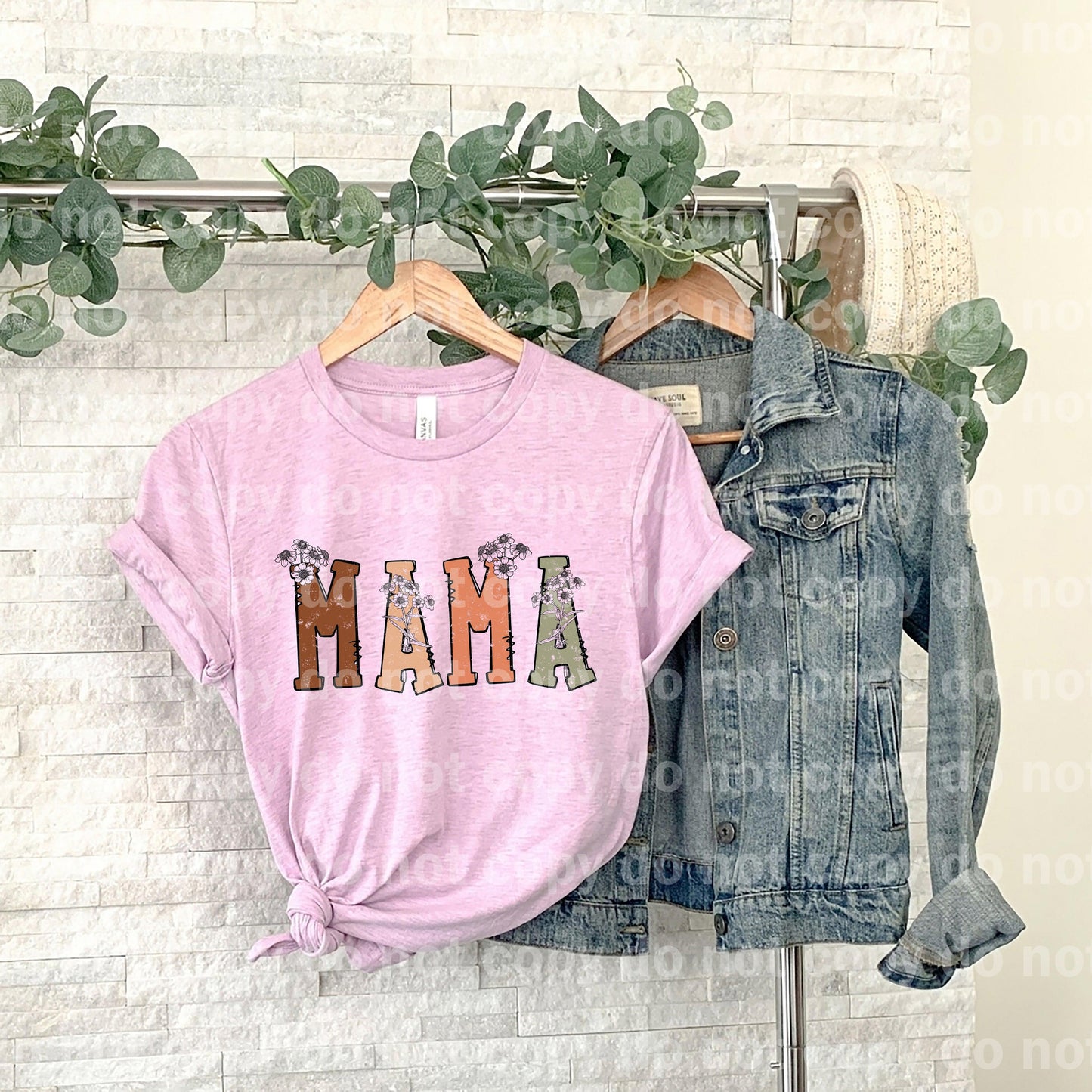 Transferencia con estampado Mama Floral Dream
